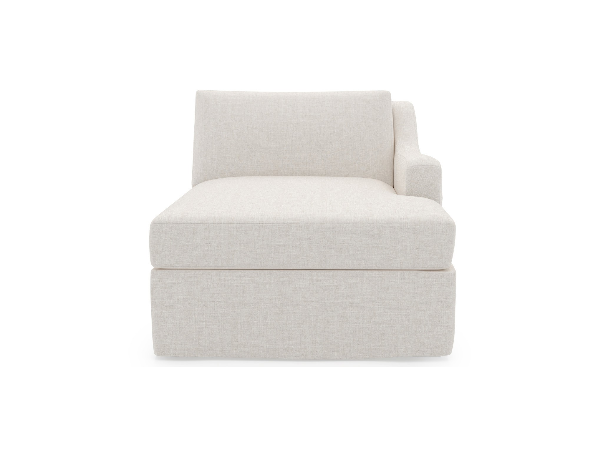 Filmore Slipcover Chaise RAF - Special Order - Silo with a white background