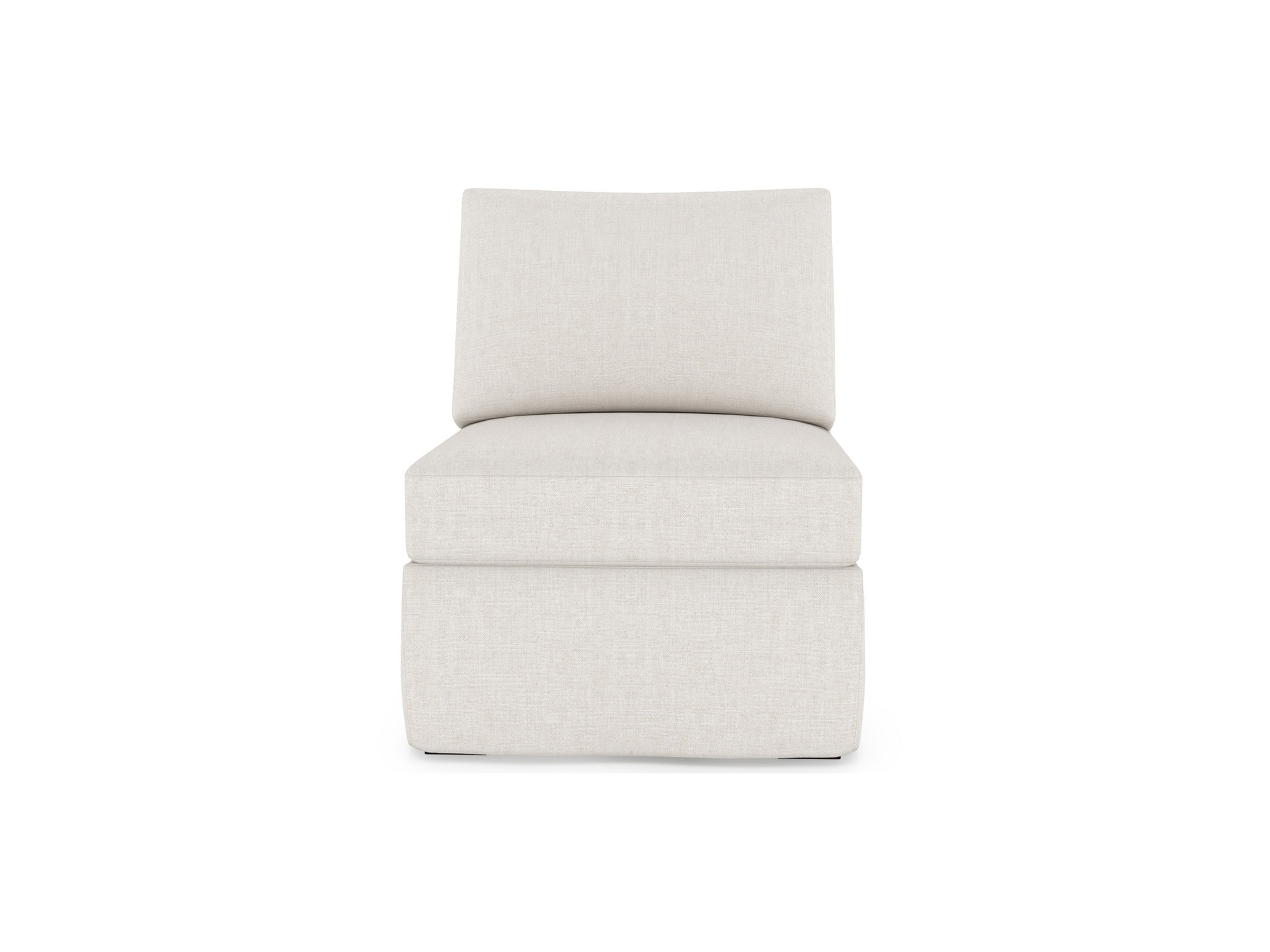 Filmore Slipcover Armless Chair - Special Order - Silo with a white background