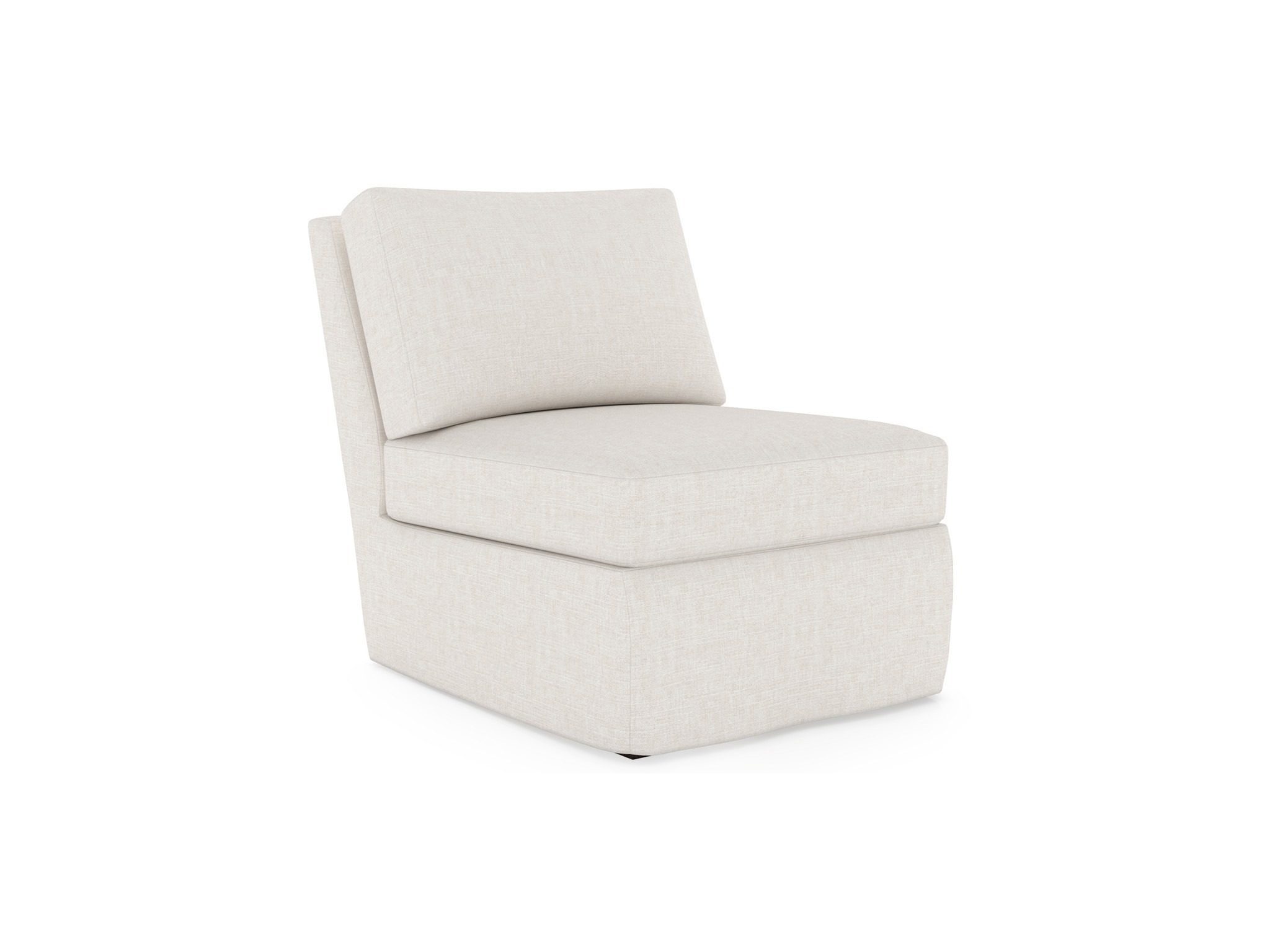 Filmore Slipcover Armless Chair - Special Order - Silo with a white background