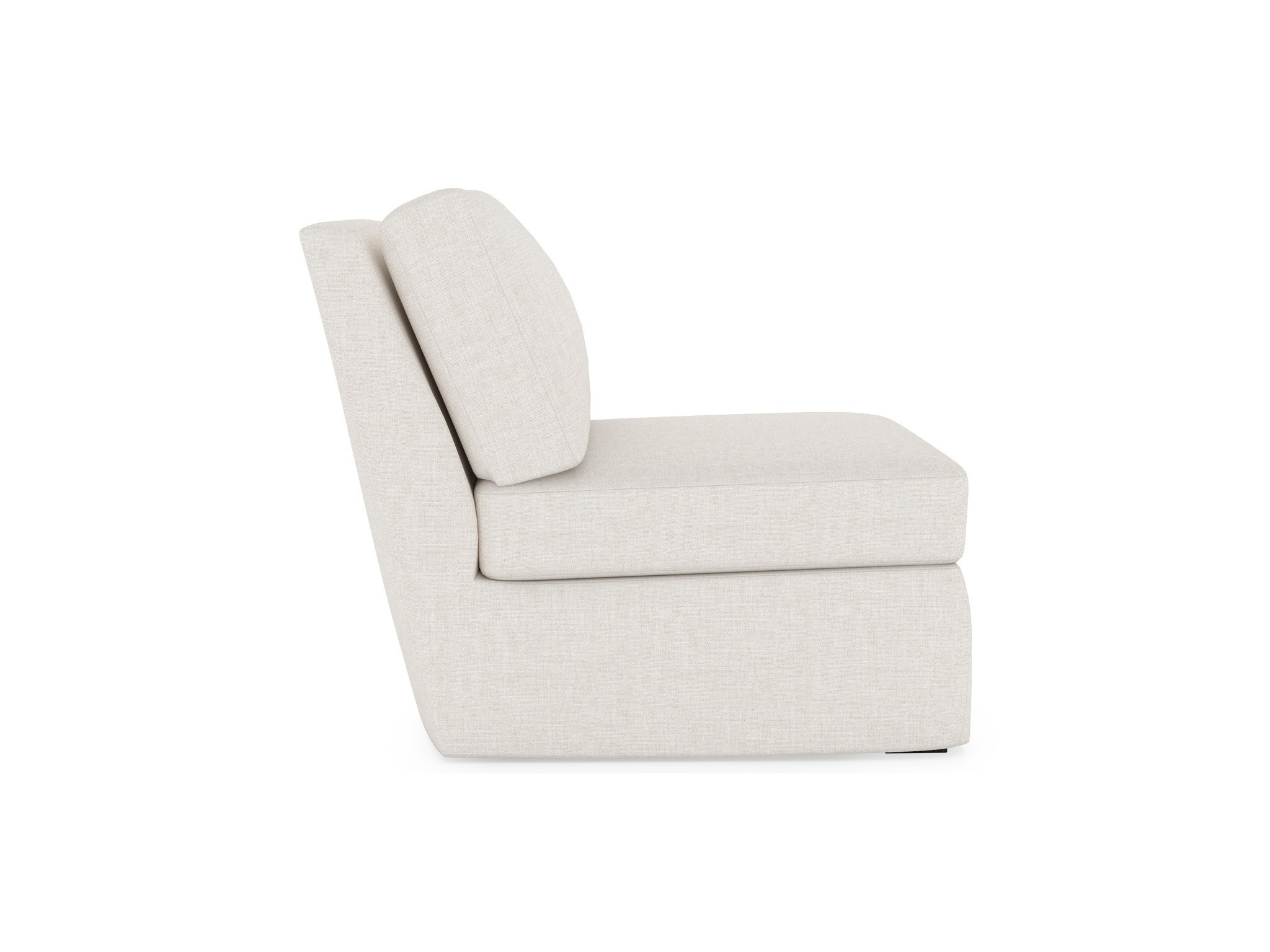 Filmore Slipcover Armless Chair - Special Order - Silo with a white background