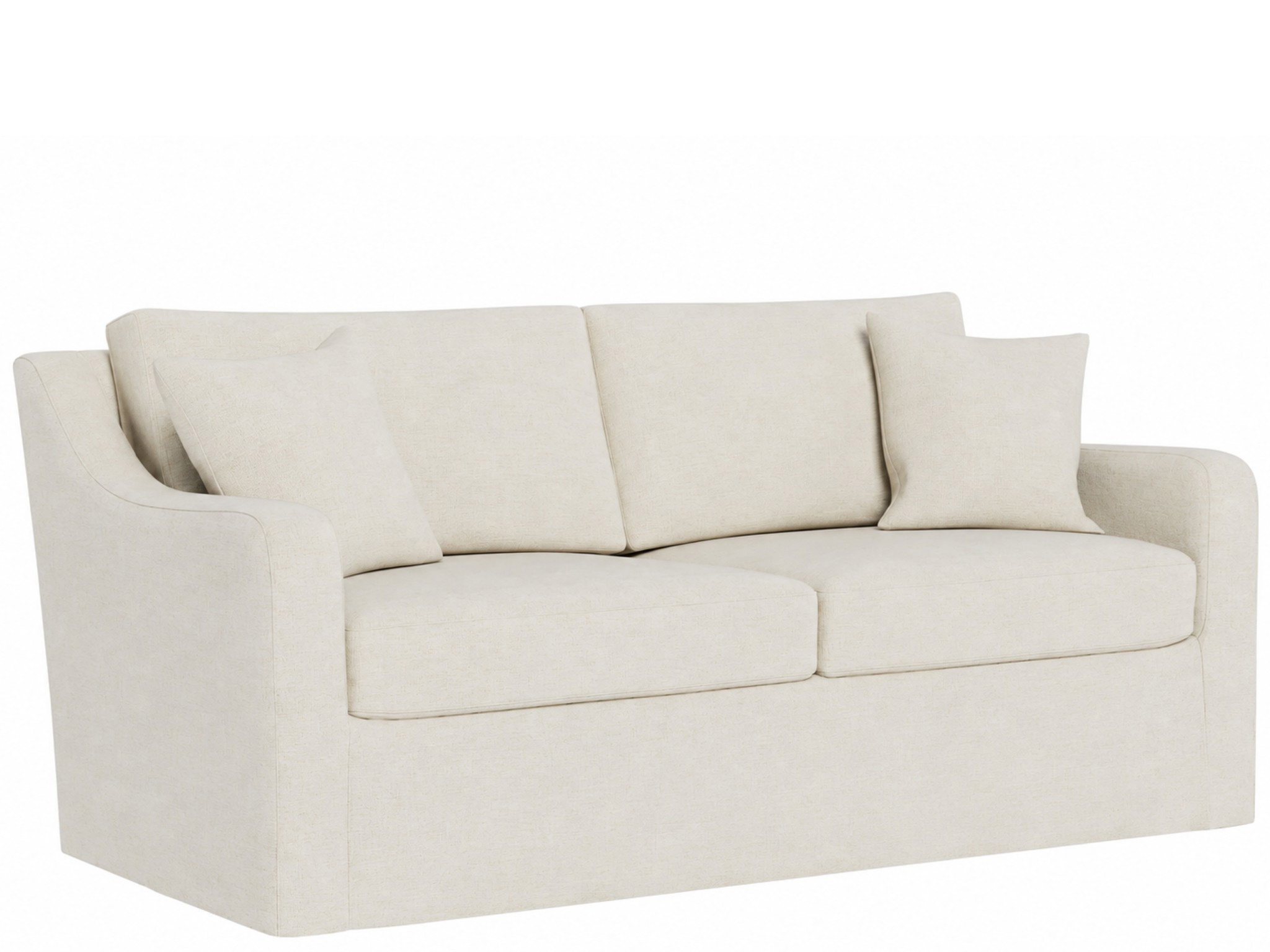 Filmore Slipcover Apartment Sofa - Special Order - Silo with a white background