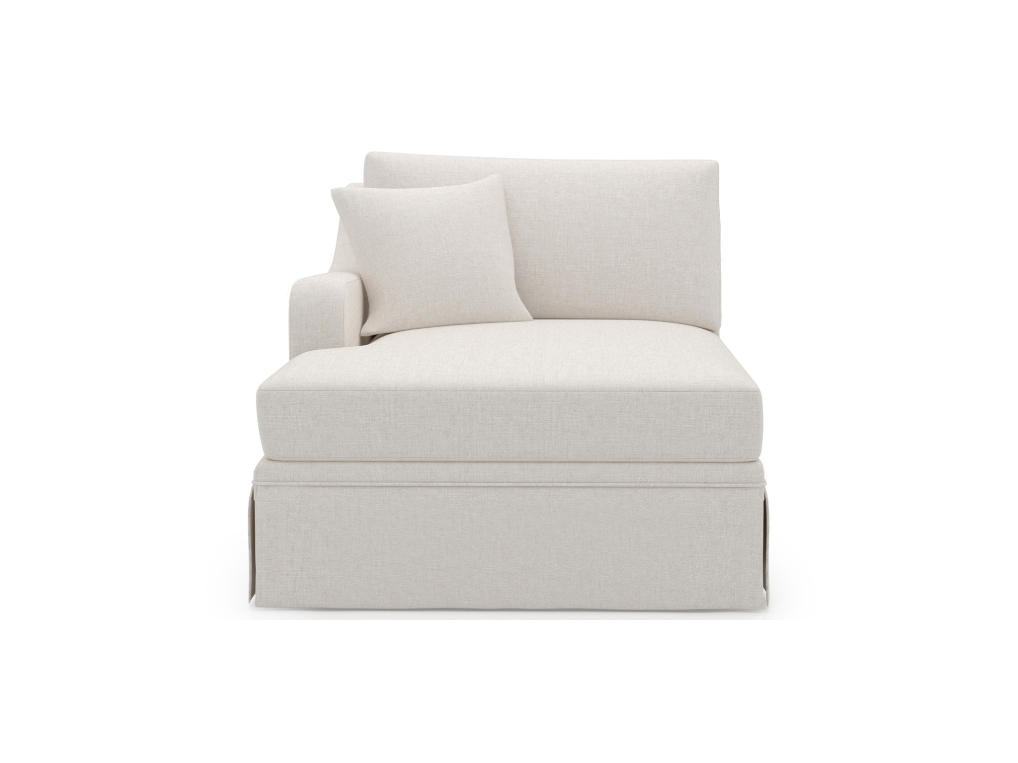Filmore Skirted Chaise LAF- Special Order - Silo with a white background