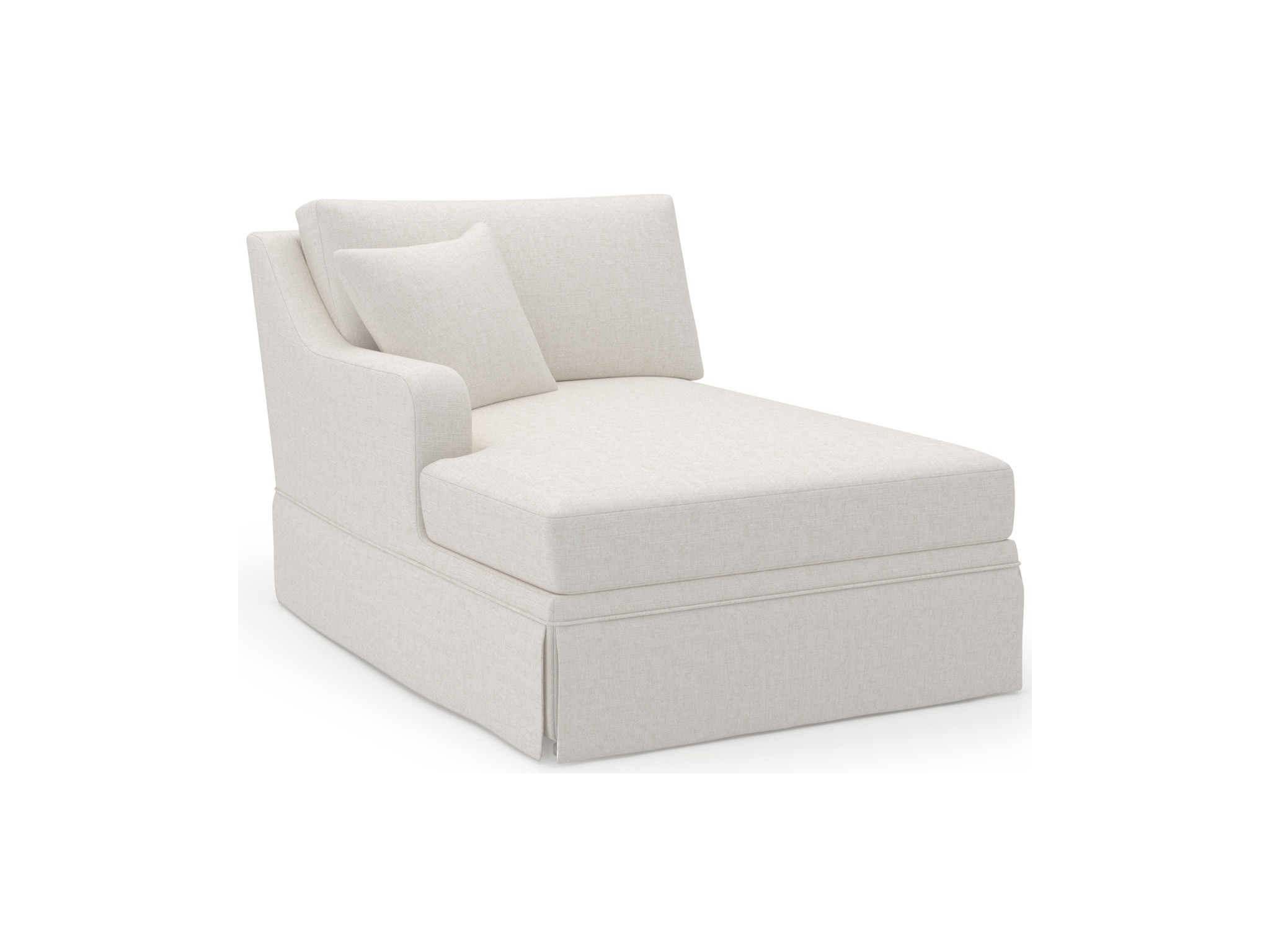 Filmore Skirted Chaise LAF- Special Order - Silo with a white background