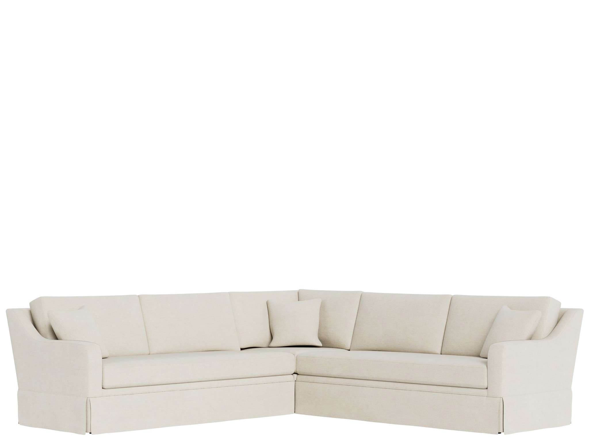 Filmore Skirted Sectional - Special Order - Silo with a white background