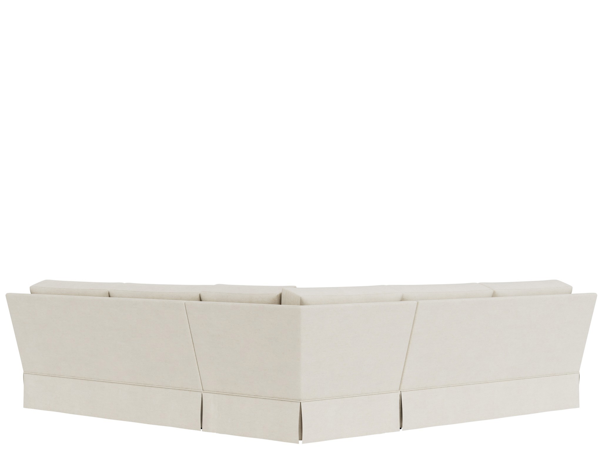 Filmore Skirted Sectional - Special Order - Silo with a white background