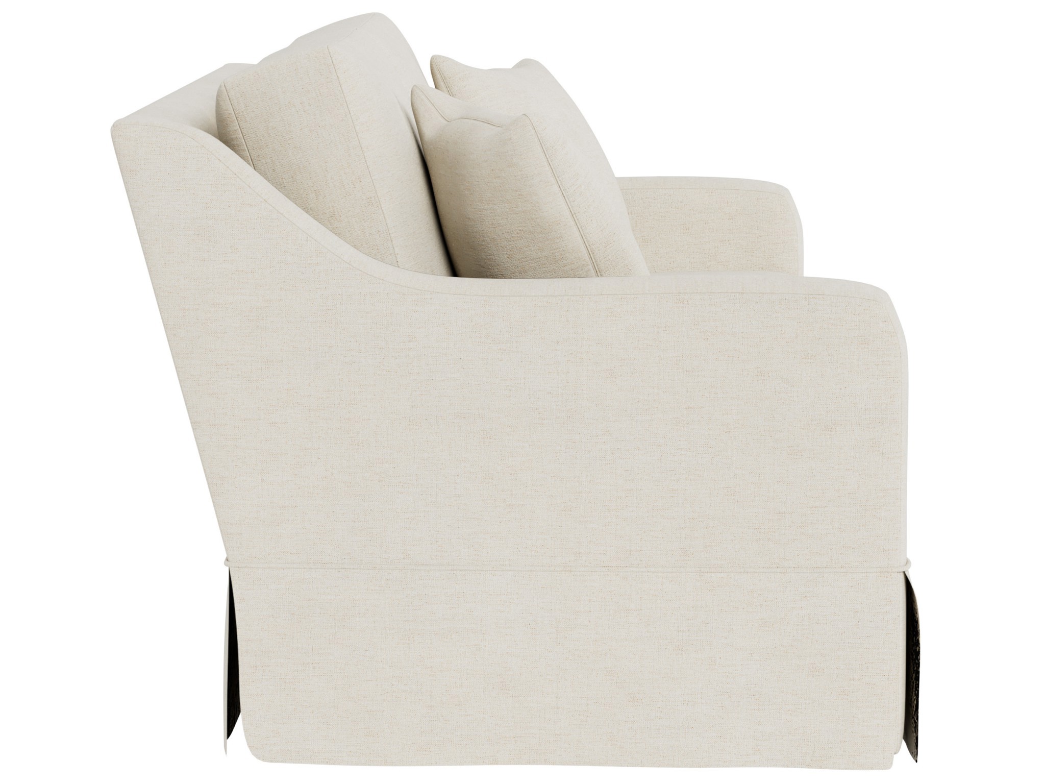 Filmore Skirted Apartment Sofa - Special Order - Silo with a white background