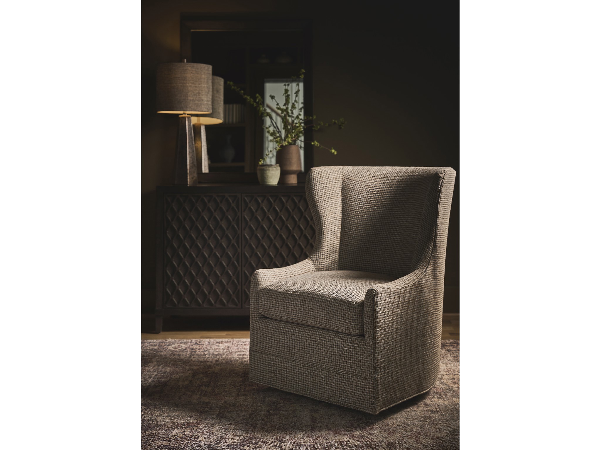 Amarillo Swivel Chair - Special Order - Multiple item room scene