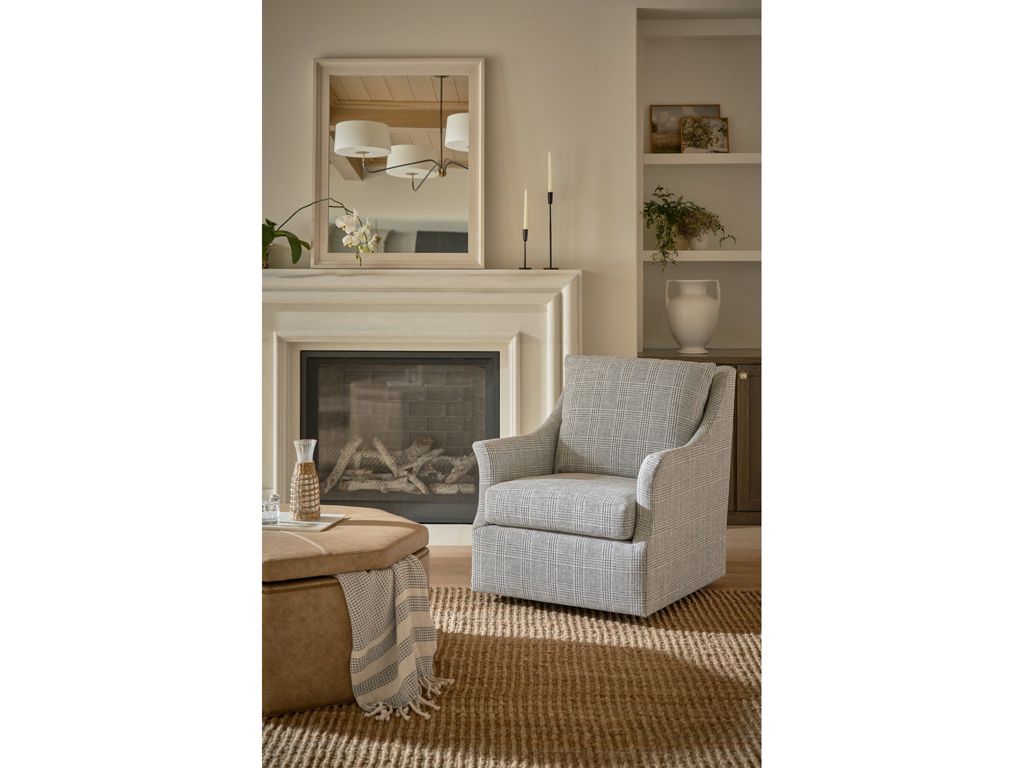 Conrad Large Storage Ottoman - Special Order - Multiple item room scene