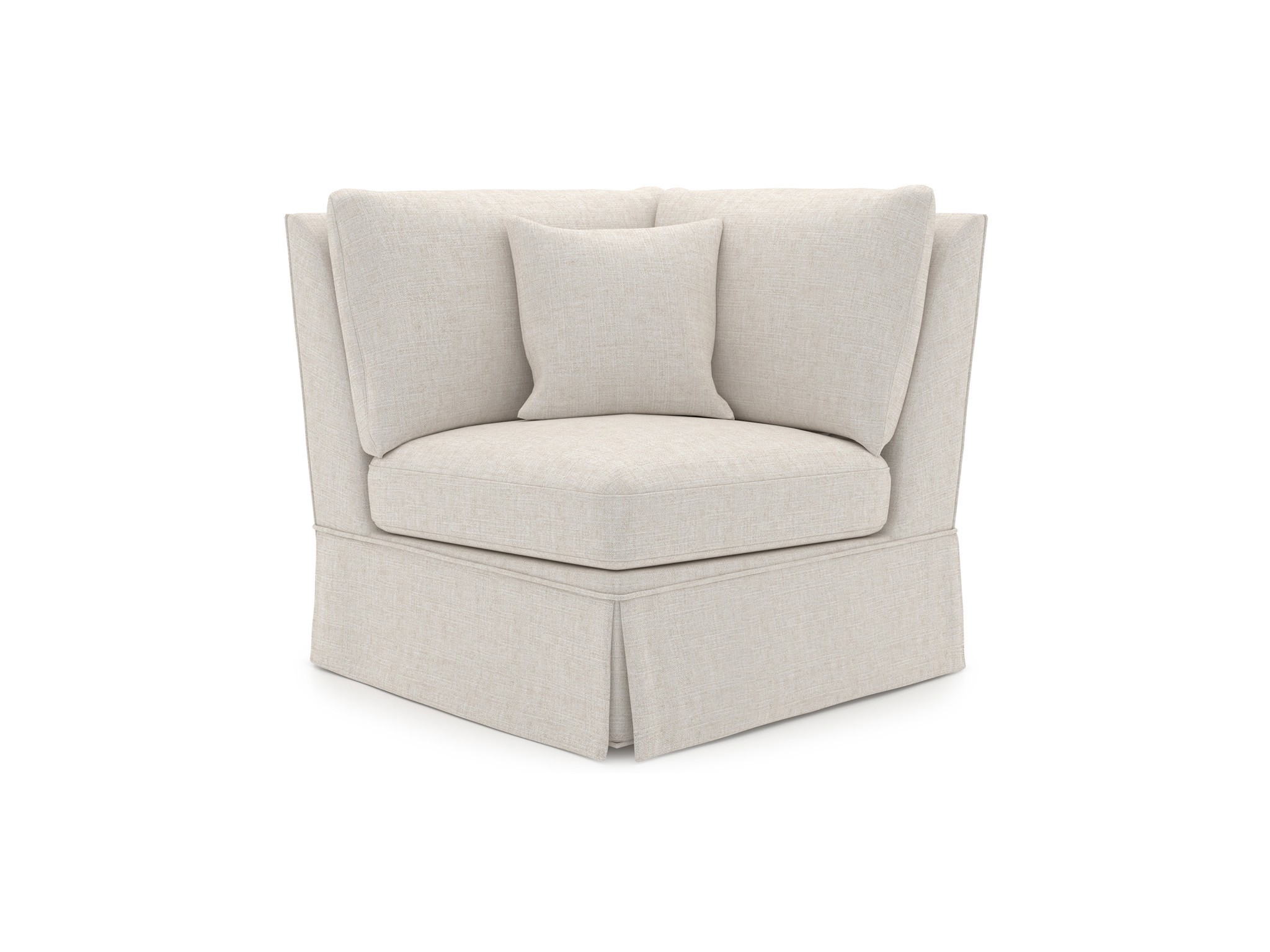 Henri Skirted Corner - Special Order - Silo with a white background