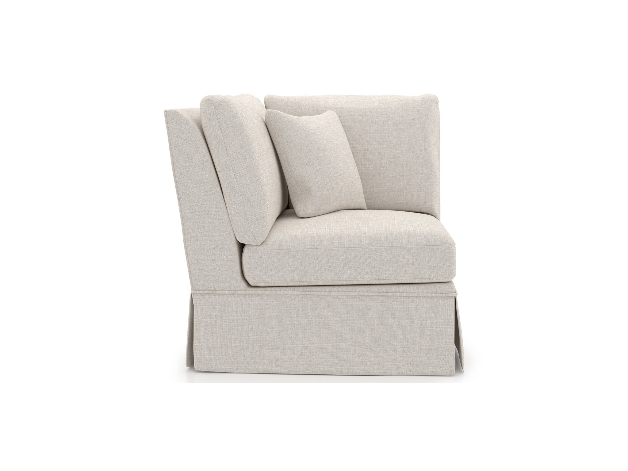 Henri Skirted Corner - Special Order - Silo with a white background