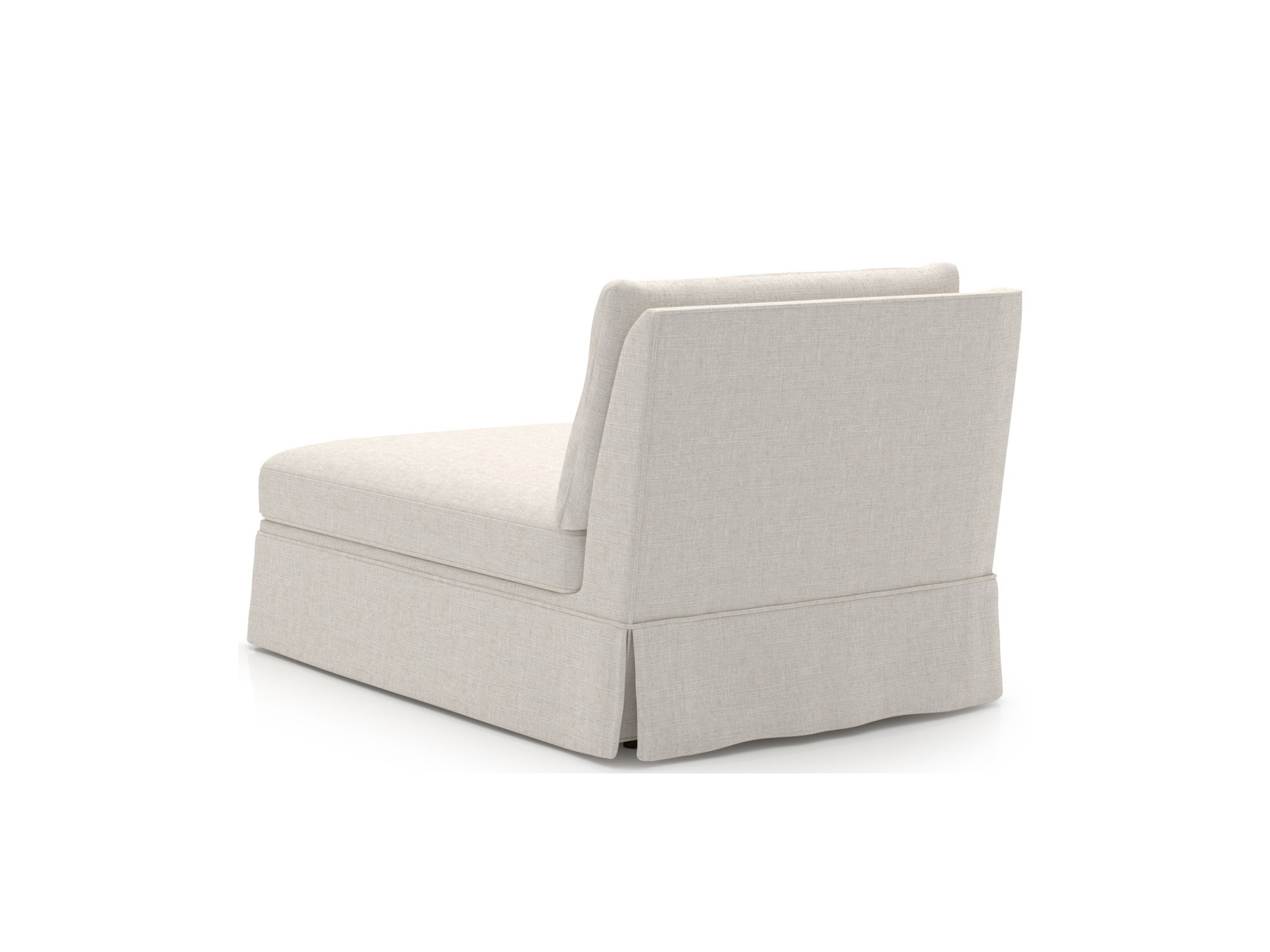 Henri Skirted Chaise LAF - Special Order - Silo with a white background