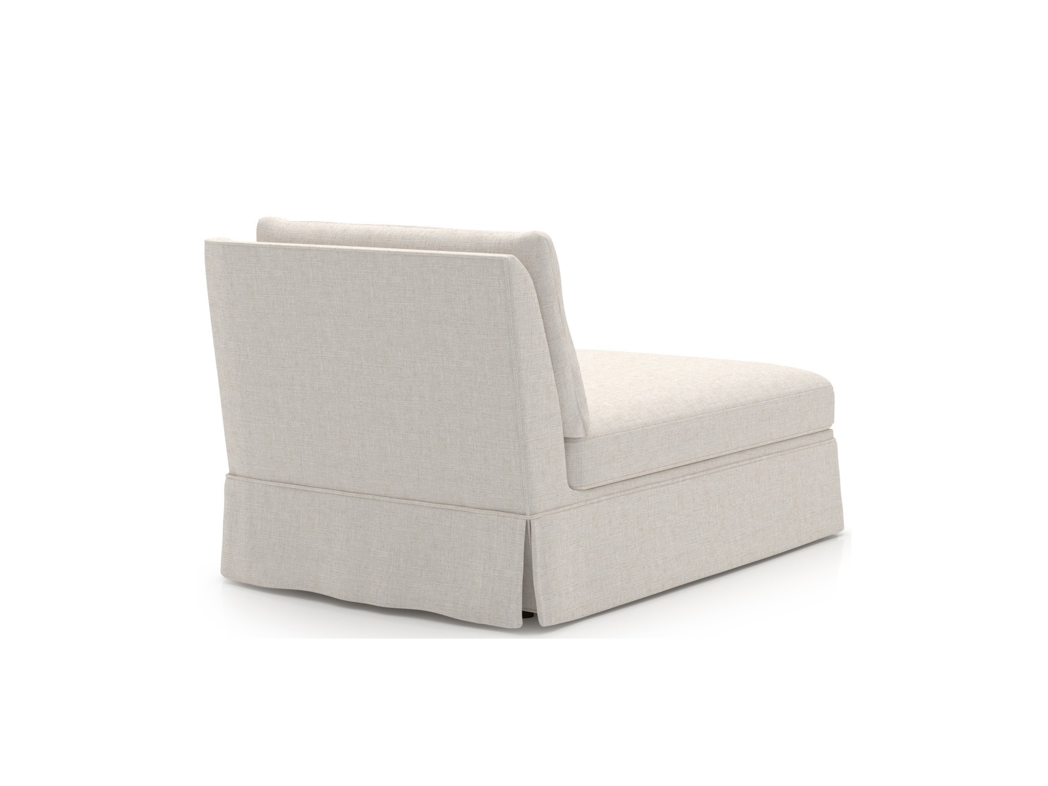 Henri Skirted Chaise RAF - Special Order - Silo with a white background