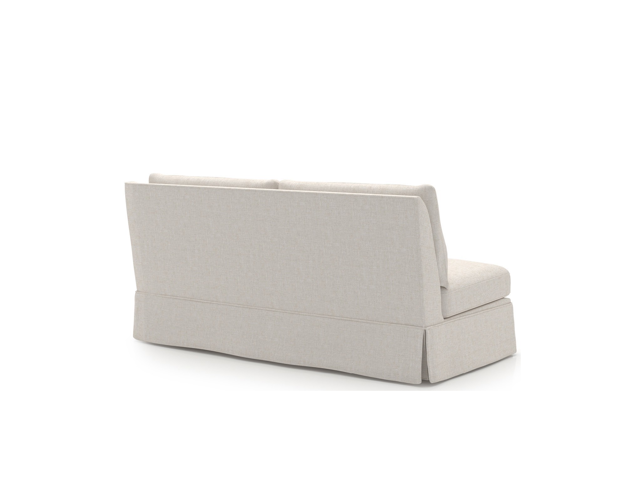 Henri Skirted Loveseat RAF - Special Order - Silo with a white background