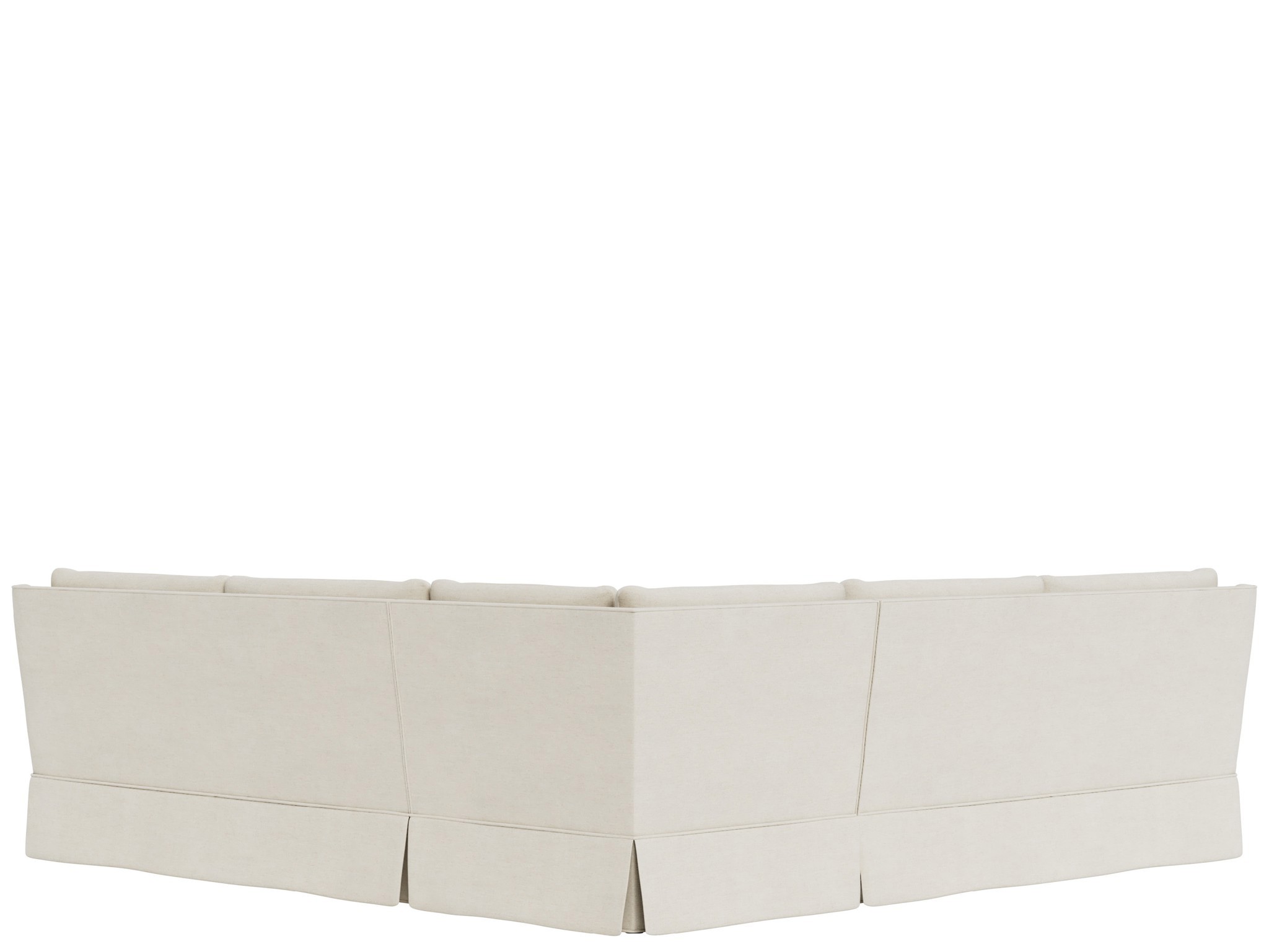 Henri Skirted Sectional - Special Order - Silo with a white background