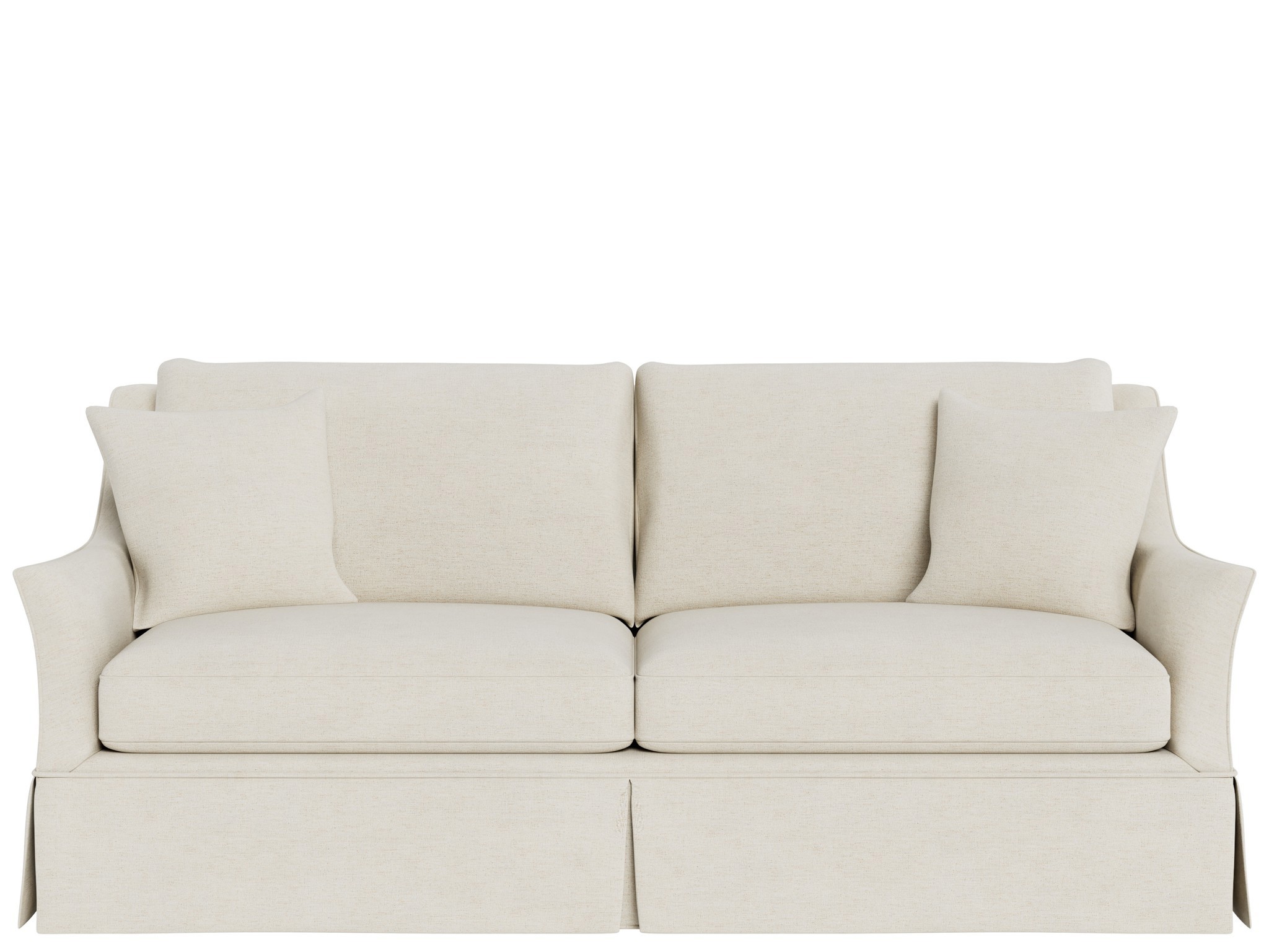Henri Skirted Apartment Sofa - Special Order - Silo with a white background
