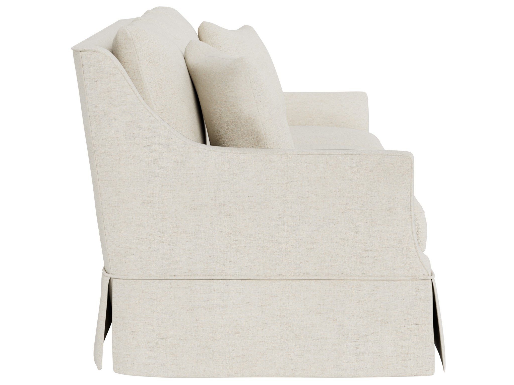 Henri Skirted Sofa - Special Order - Silo with a white background