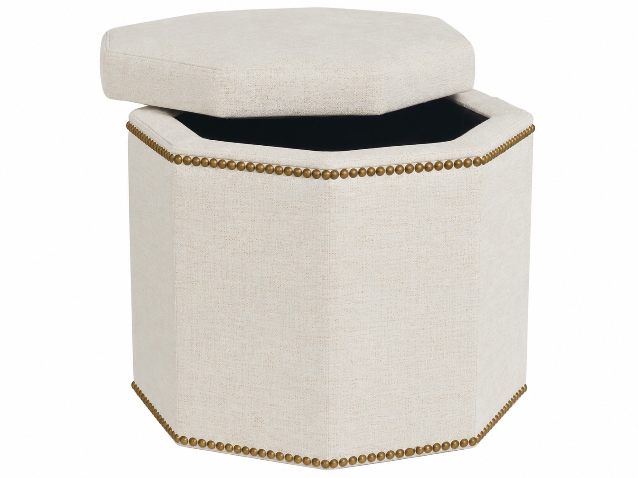 Conrad Small Storage Ottoman - Special Order - Silo with a white background