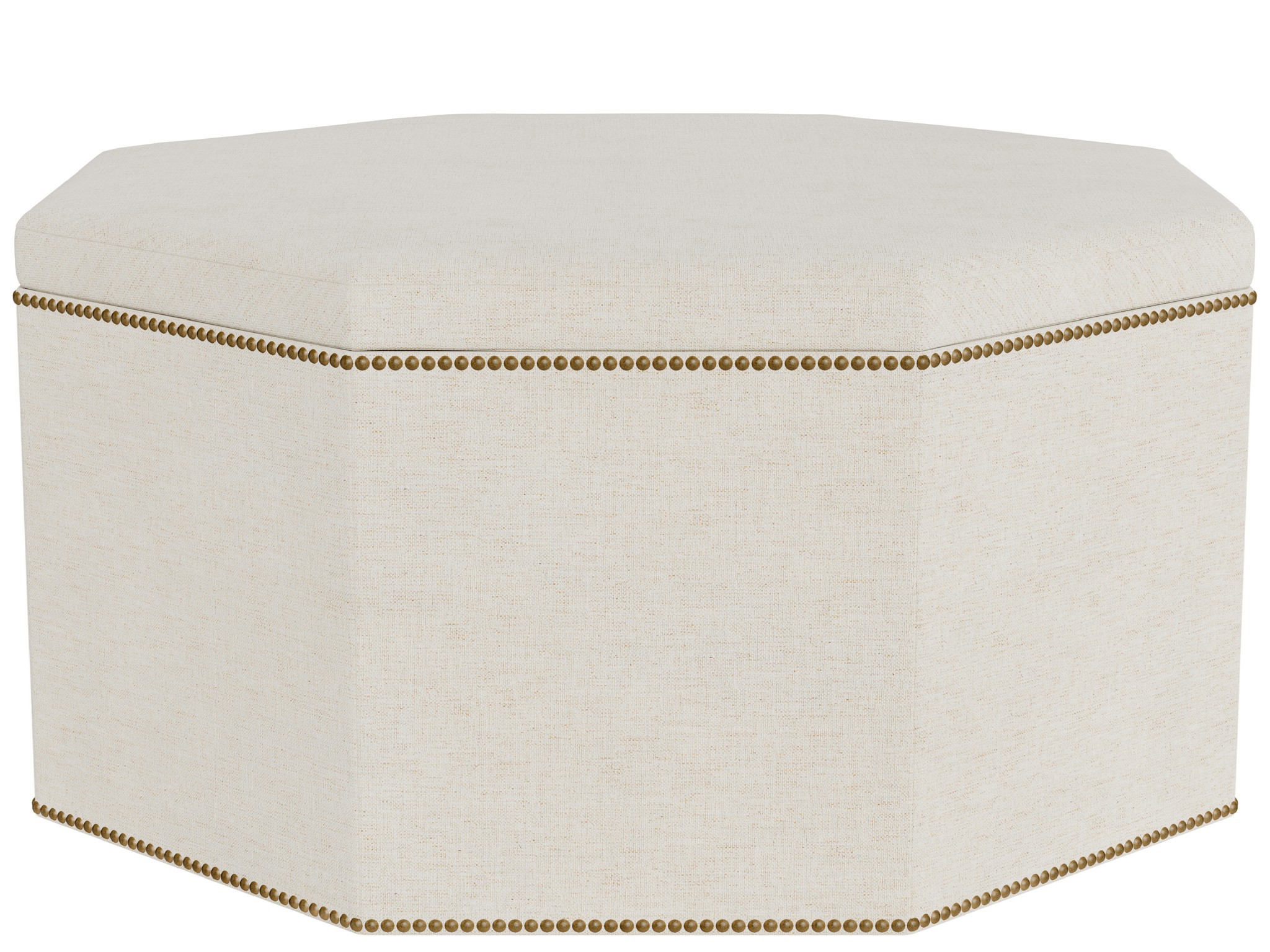 Conrad Large Storage Ottoman - Special Order - Silo with a white background