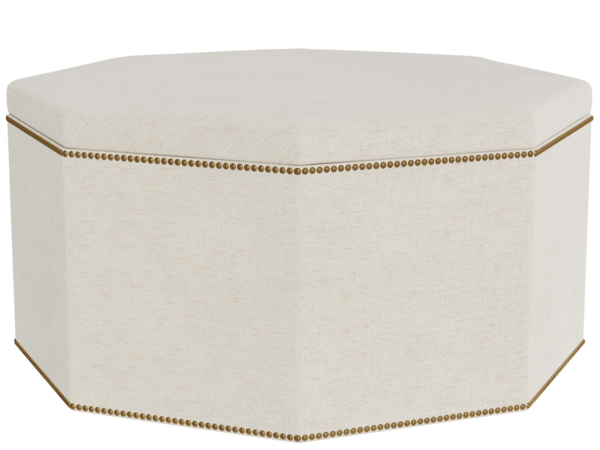Conrad Large Storage Ottoman - Special Order - Silo with a white background