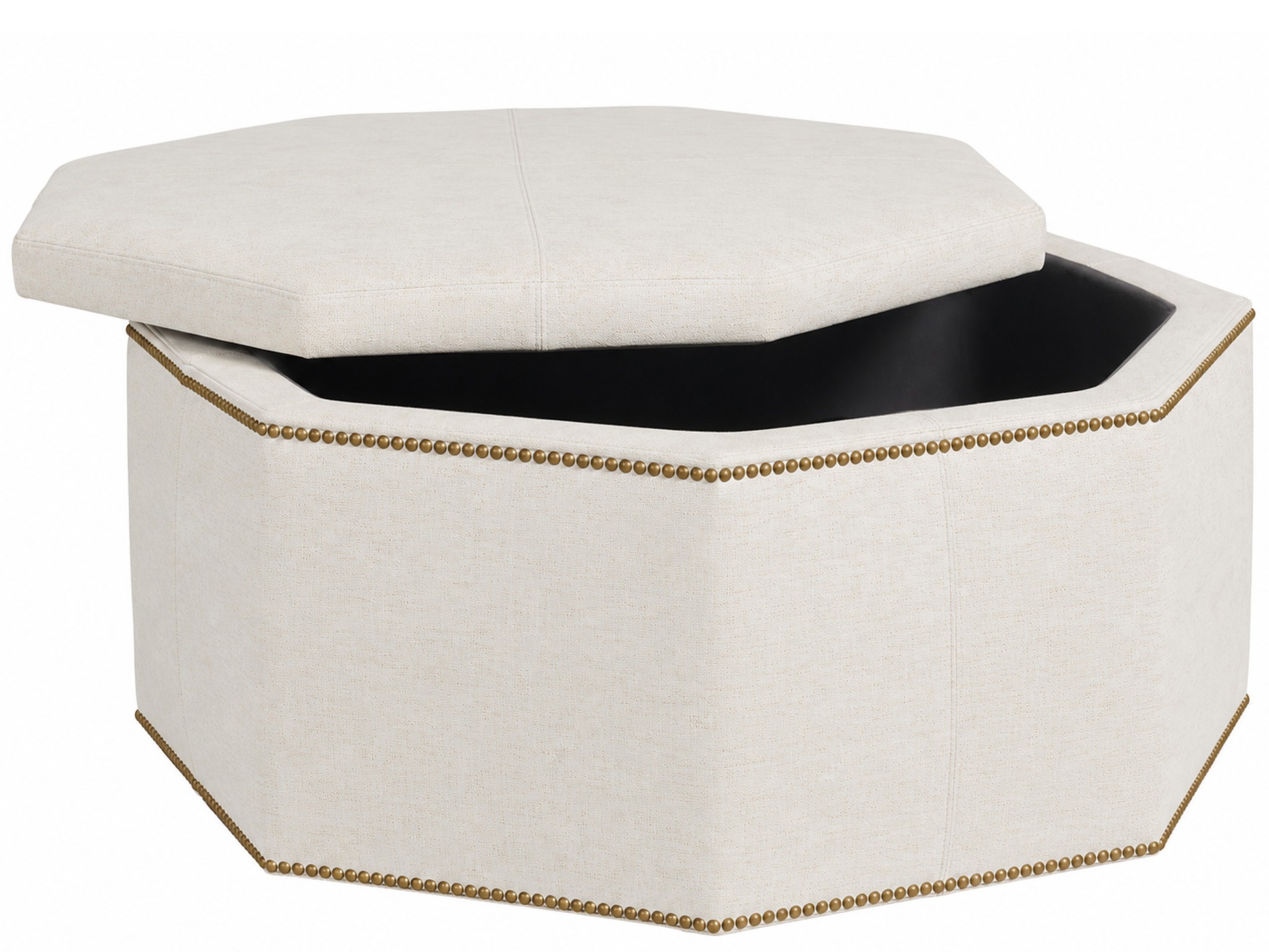 Conrad Large Storage Ottoman - Special Order - Silo with a white background
