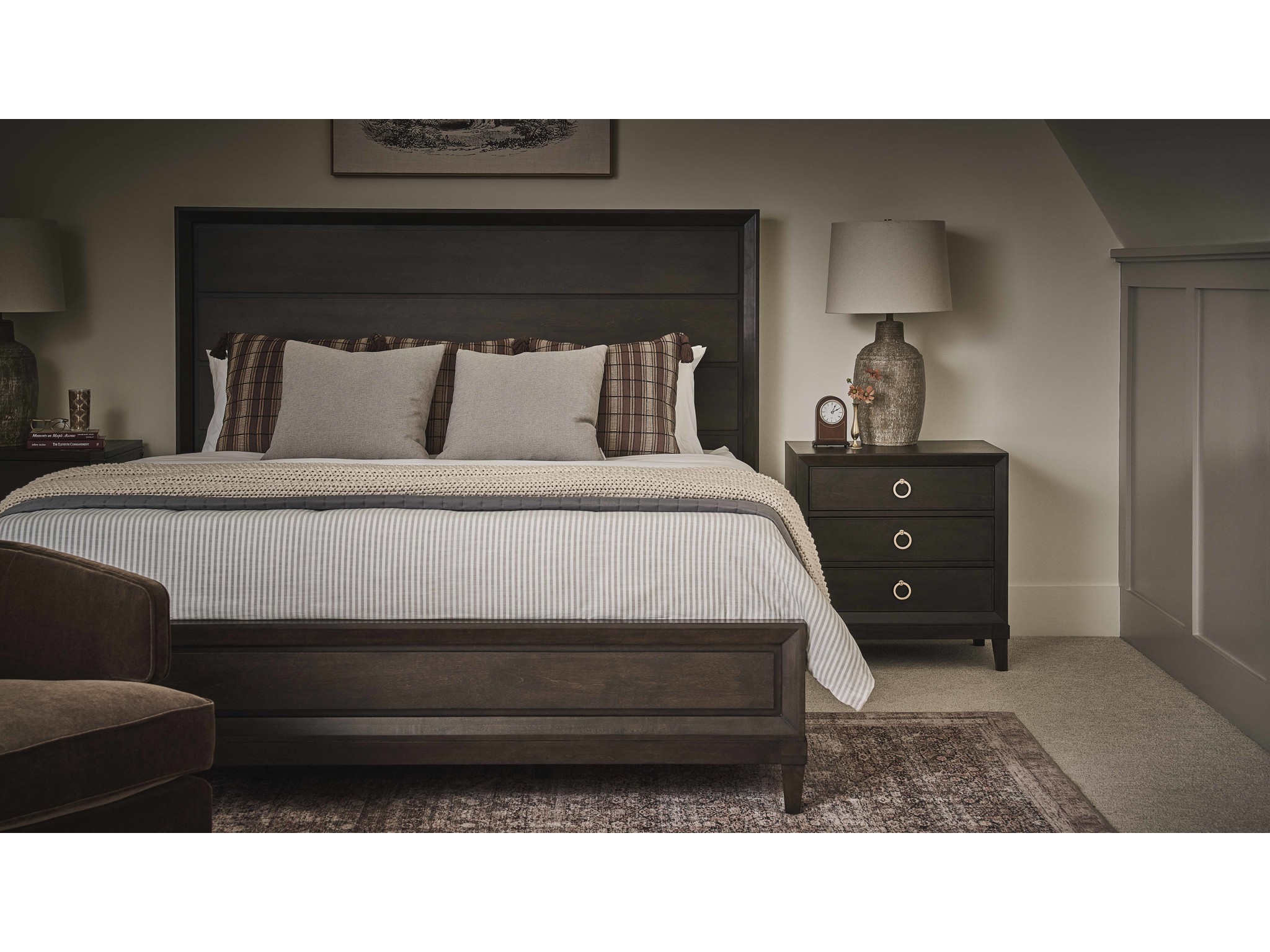 Fenwick Nightstand - Multiple item room scene