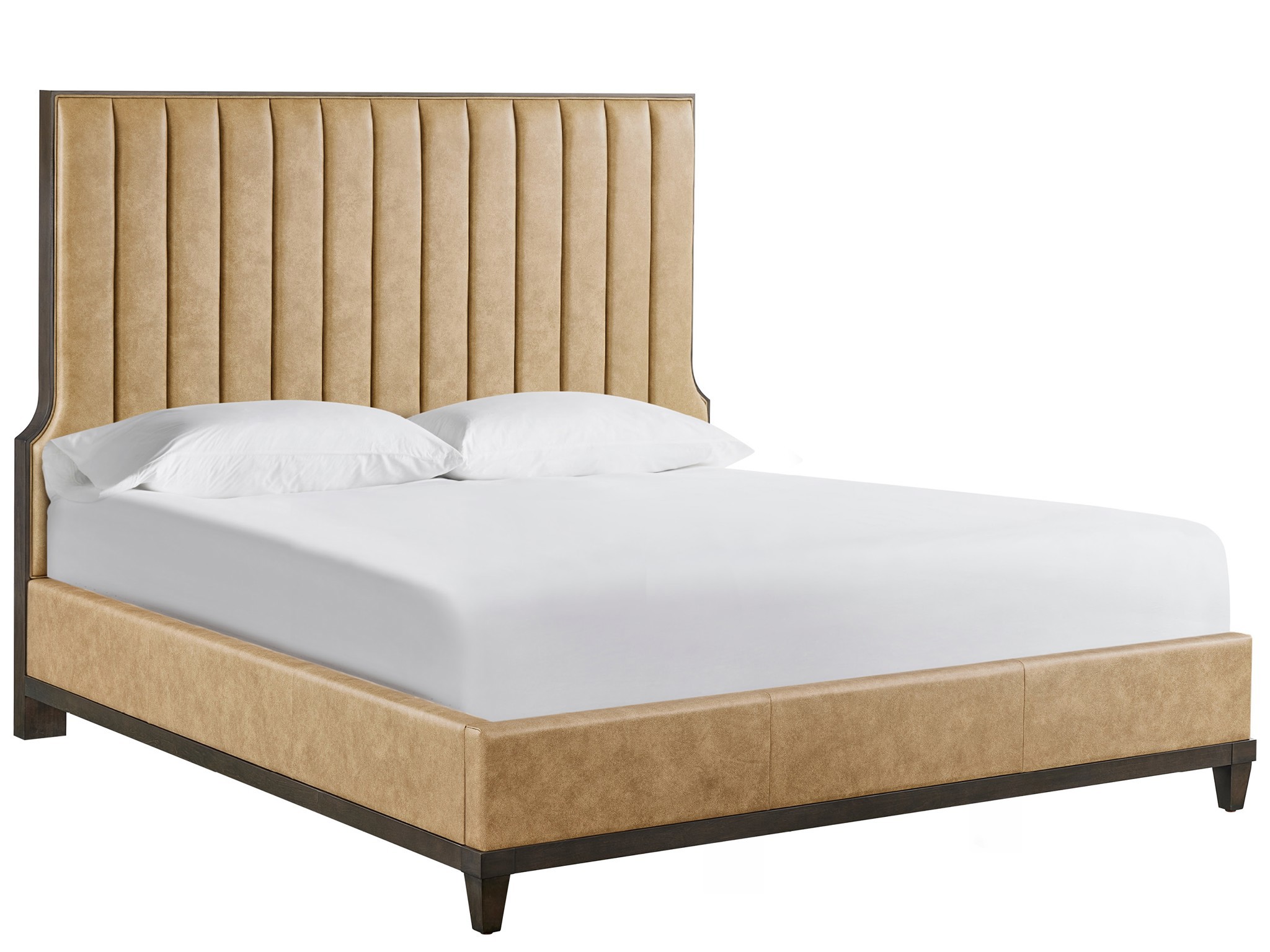 Fenwick Upholstered Bed King - Silo with a white background