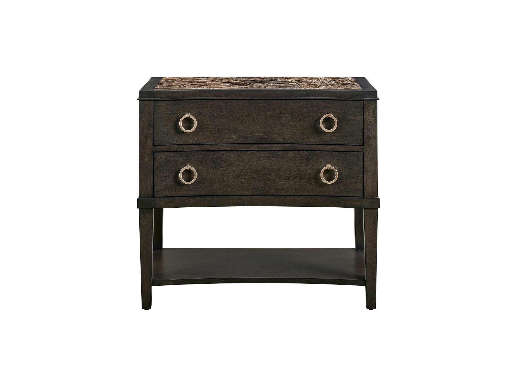 Emperador Nightstand - Silo with a white background