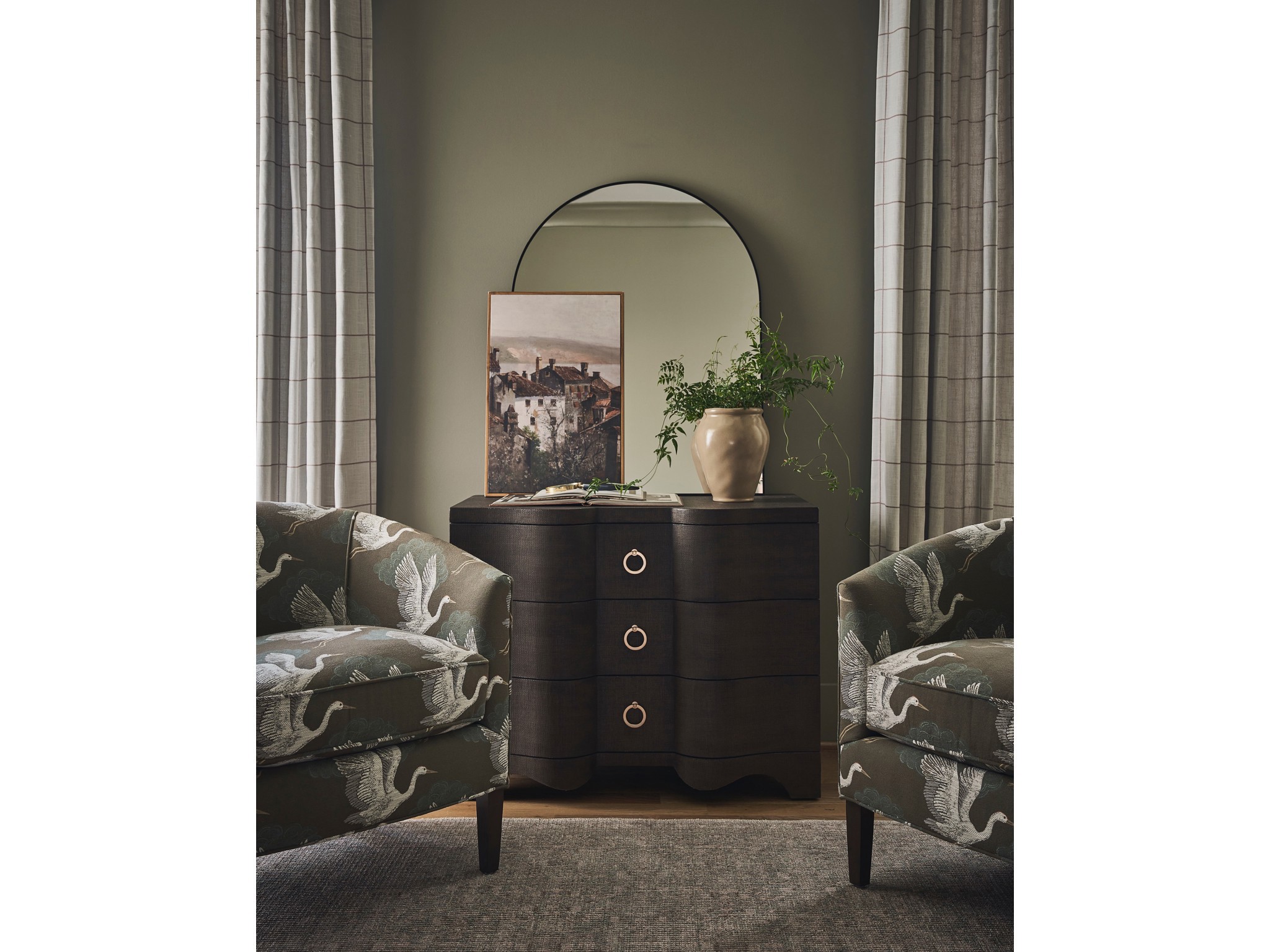 Fenwick Embossed Chest - Multiple item room scene