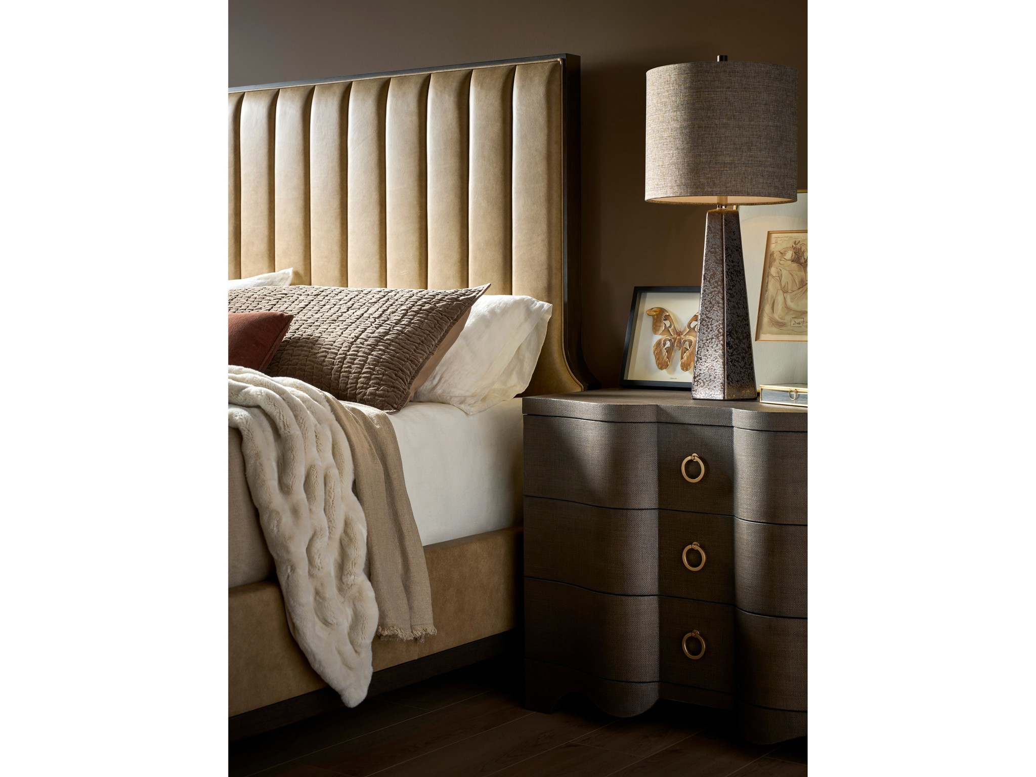 Fenwick Embossed Chest - Multiple item room scene