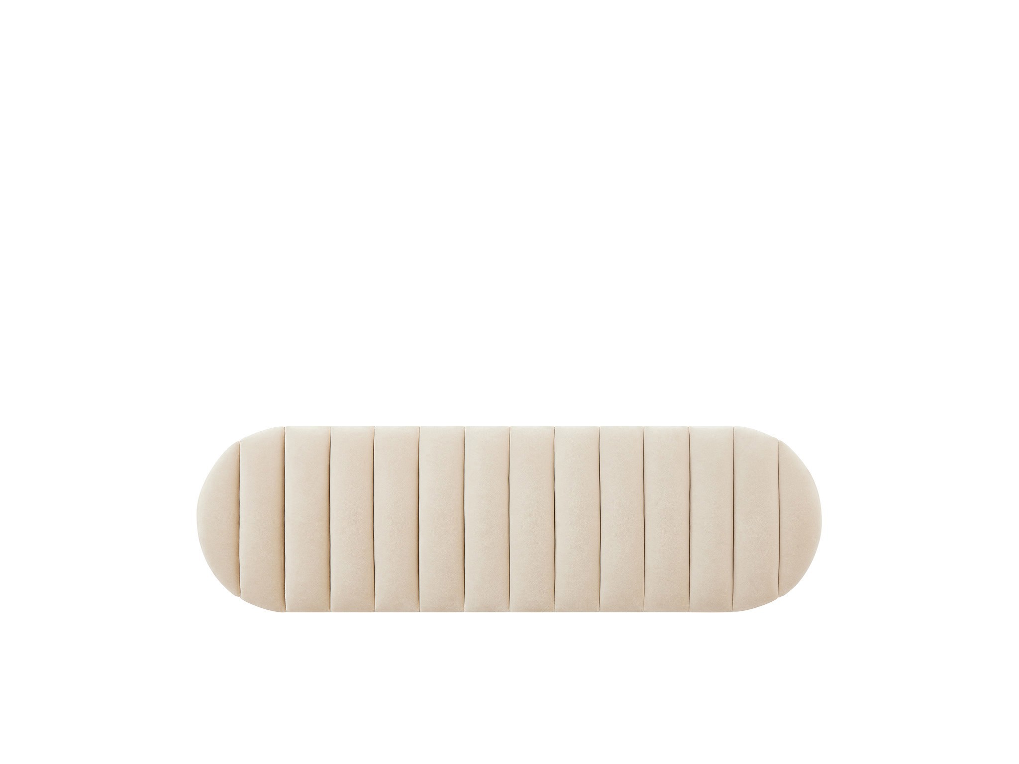Dusty Bronze Bench - Silo with a white background