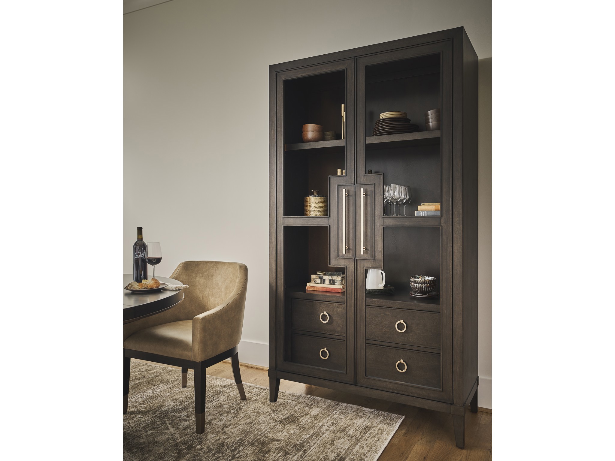 Fenwick Display Cabinet - Multiple item room scene