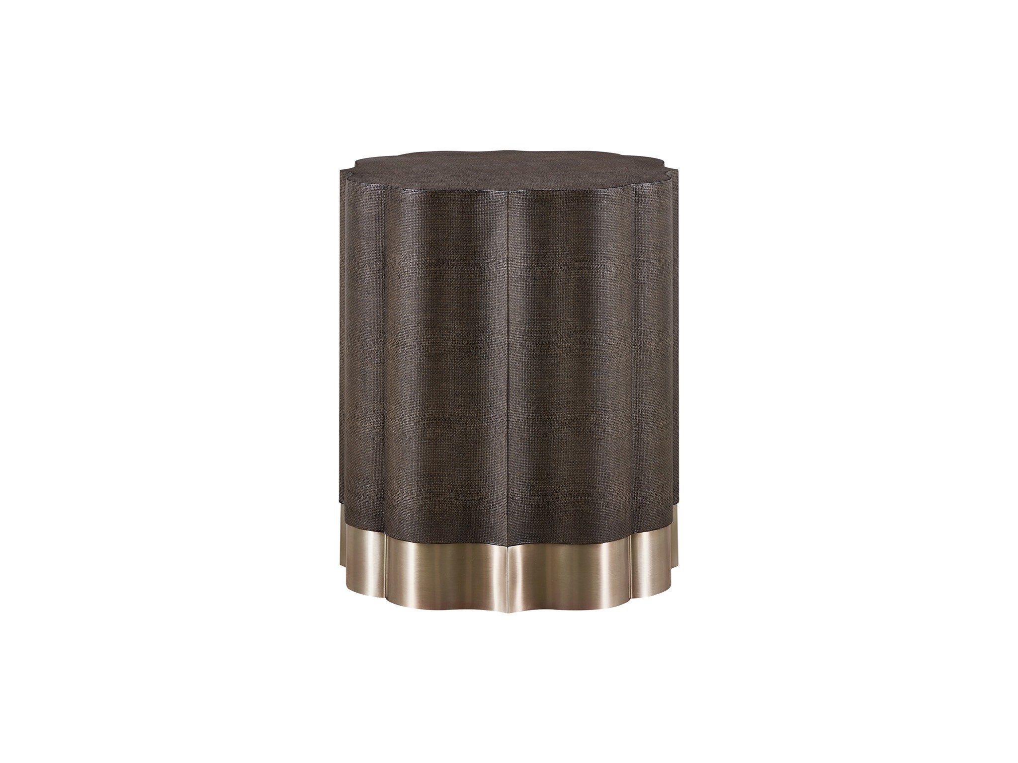 Fenwick Embossed End Table - Silo with a white background