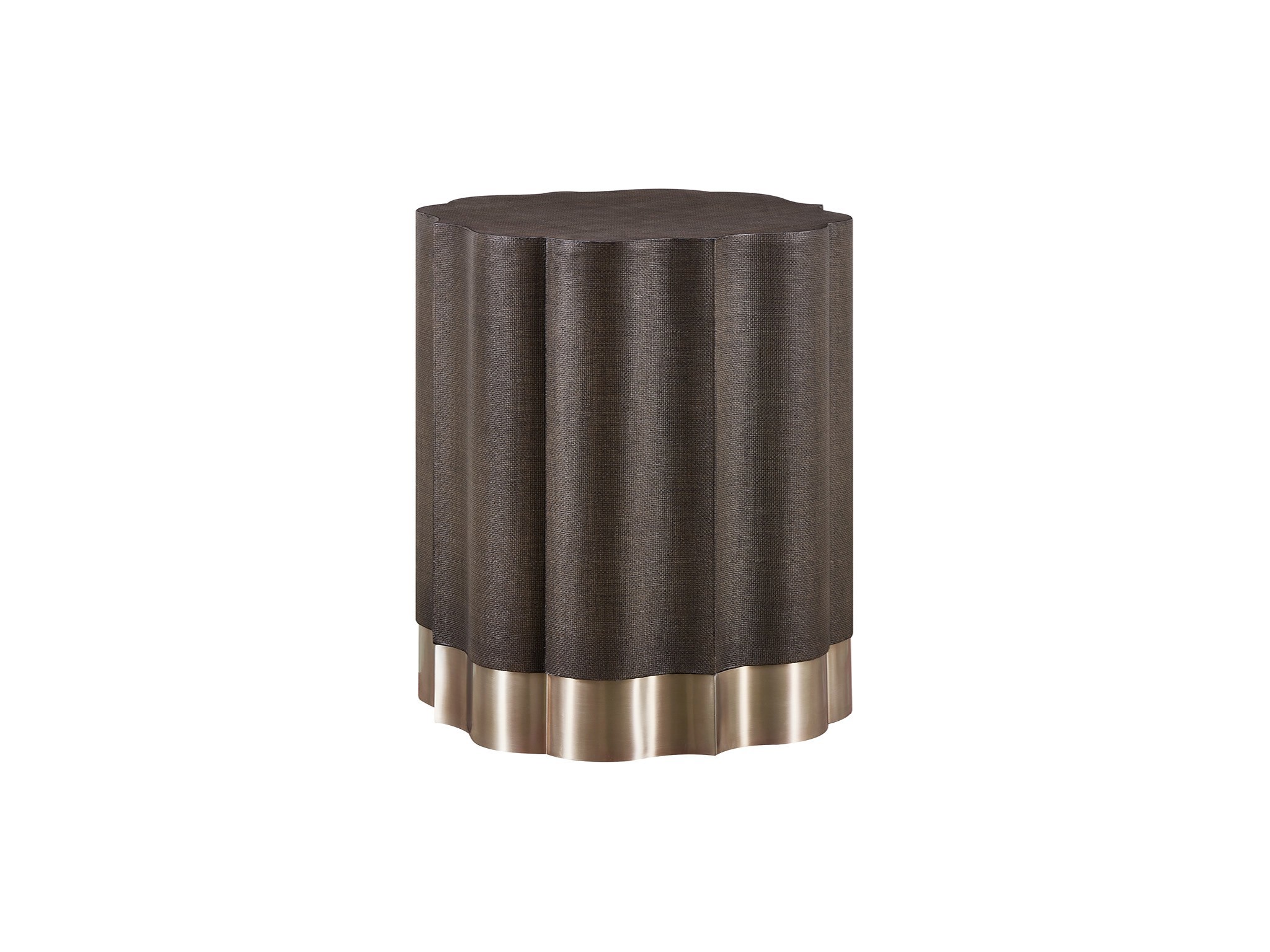 Fenwick Embossed End Table - Silo with a white background