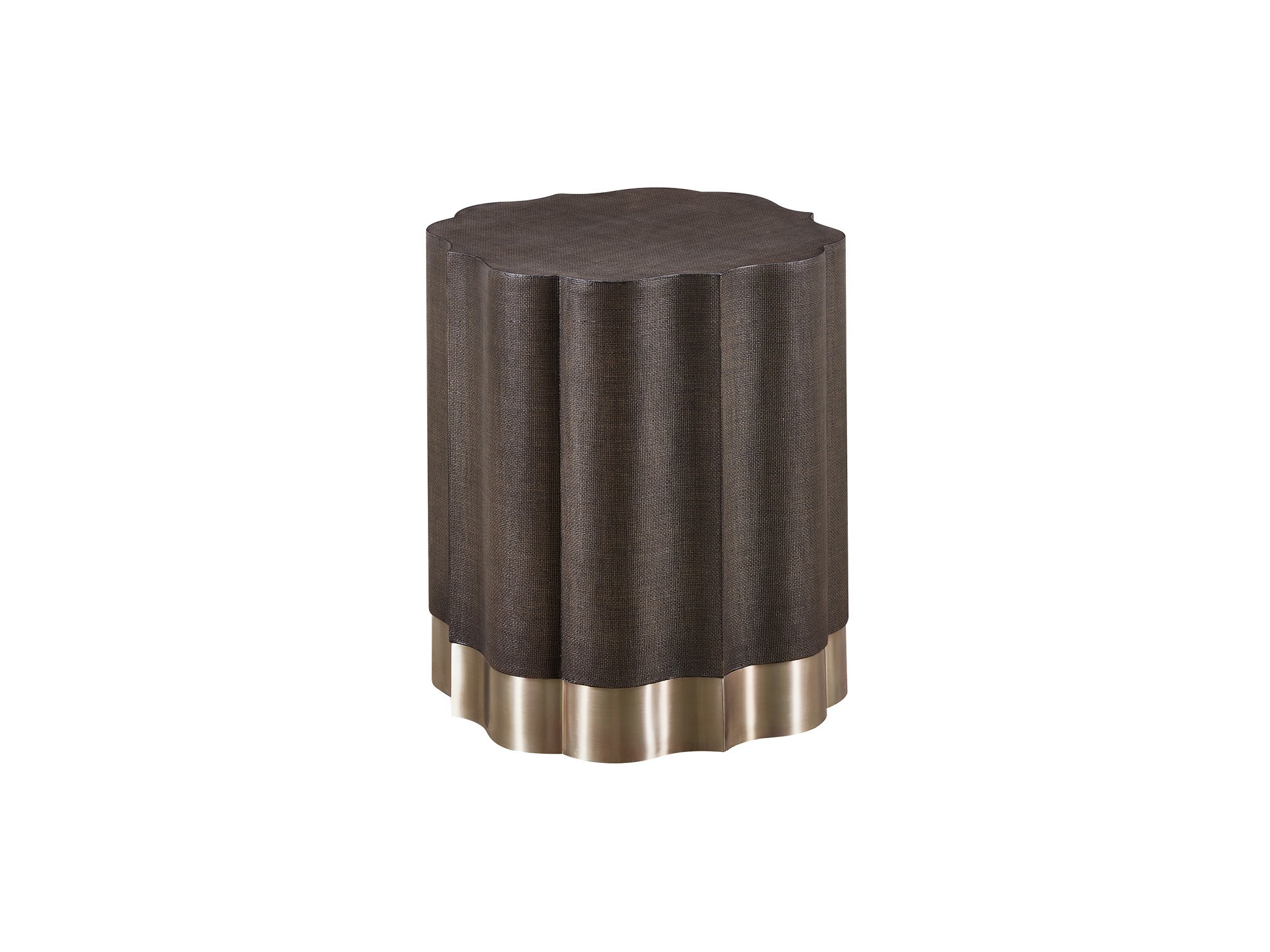 Fenwick Embossed End Table - Silo with a white background