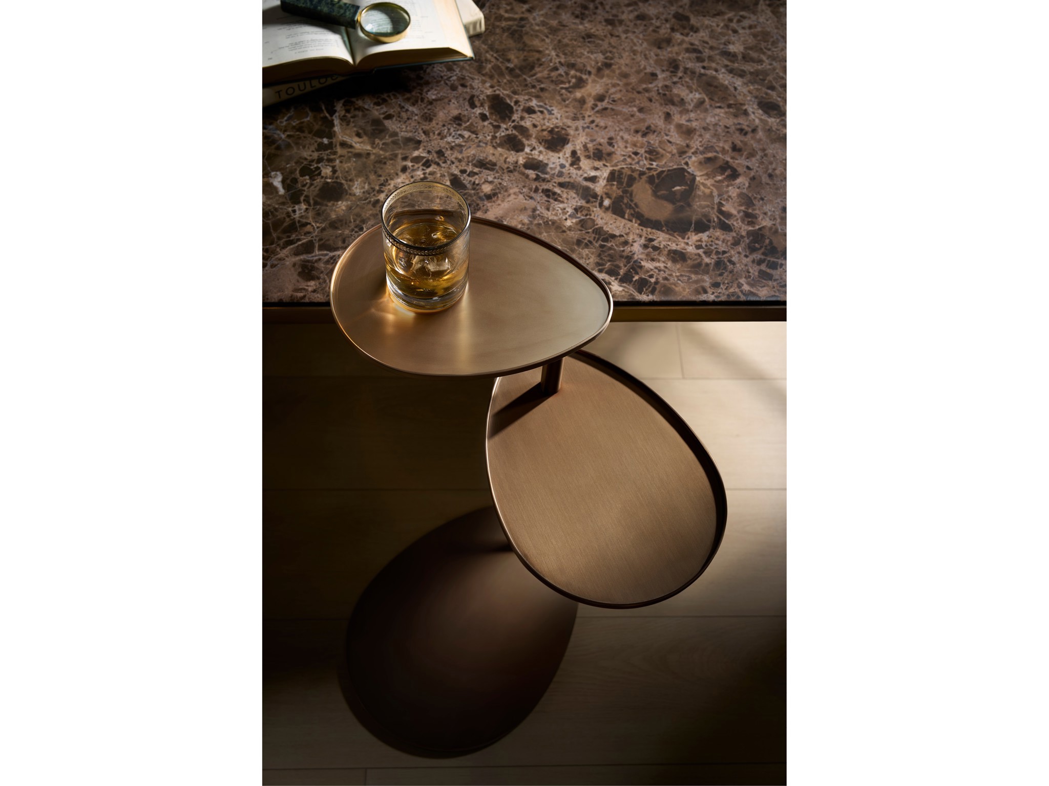 Dusty Bronze Table - Multiple item room scene