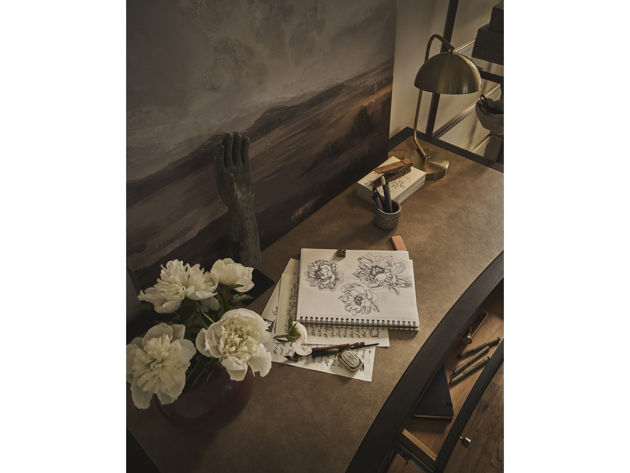 Fenwick Desk - Multiple item room scene