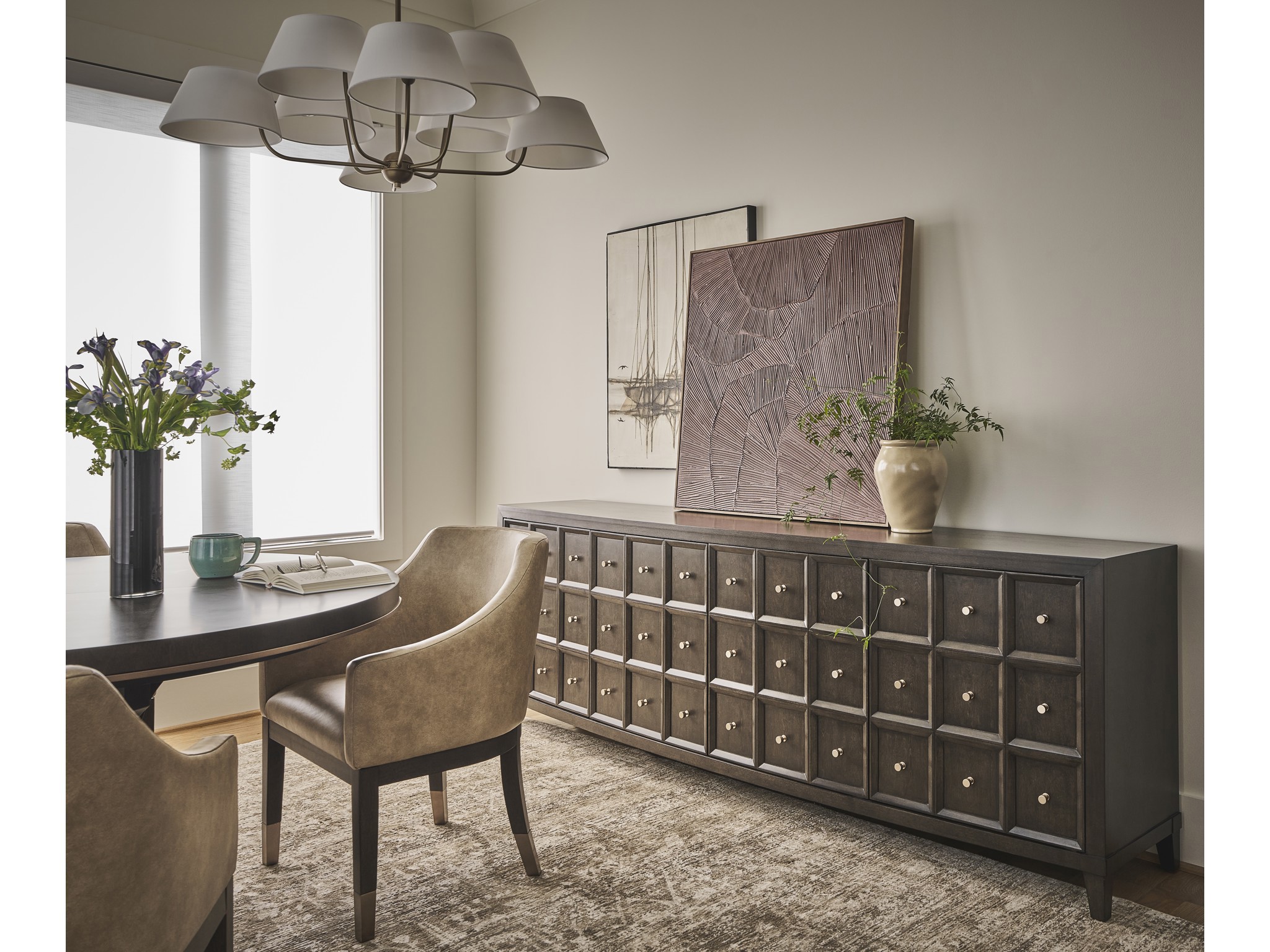 Fenwick Credenza - Multiple item room scene