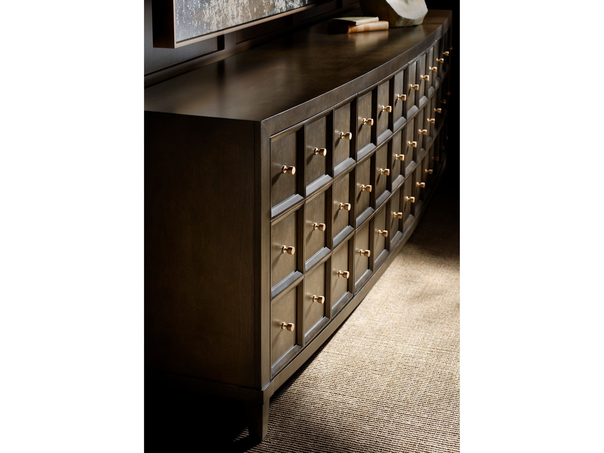 Fenwick Credenza - Multiple item room scene