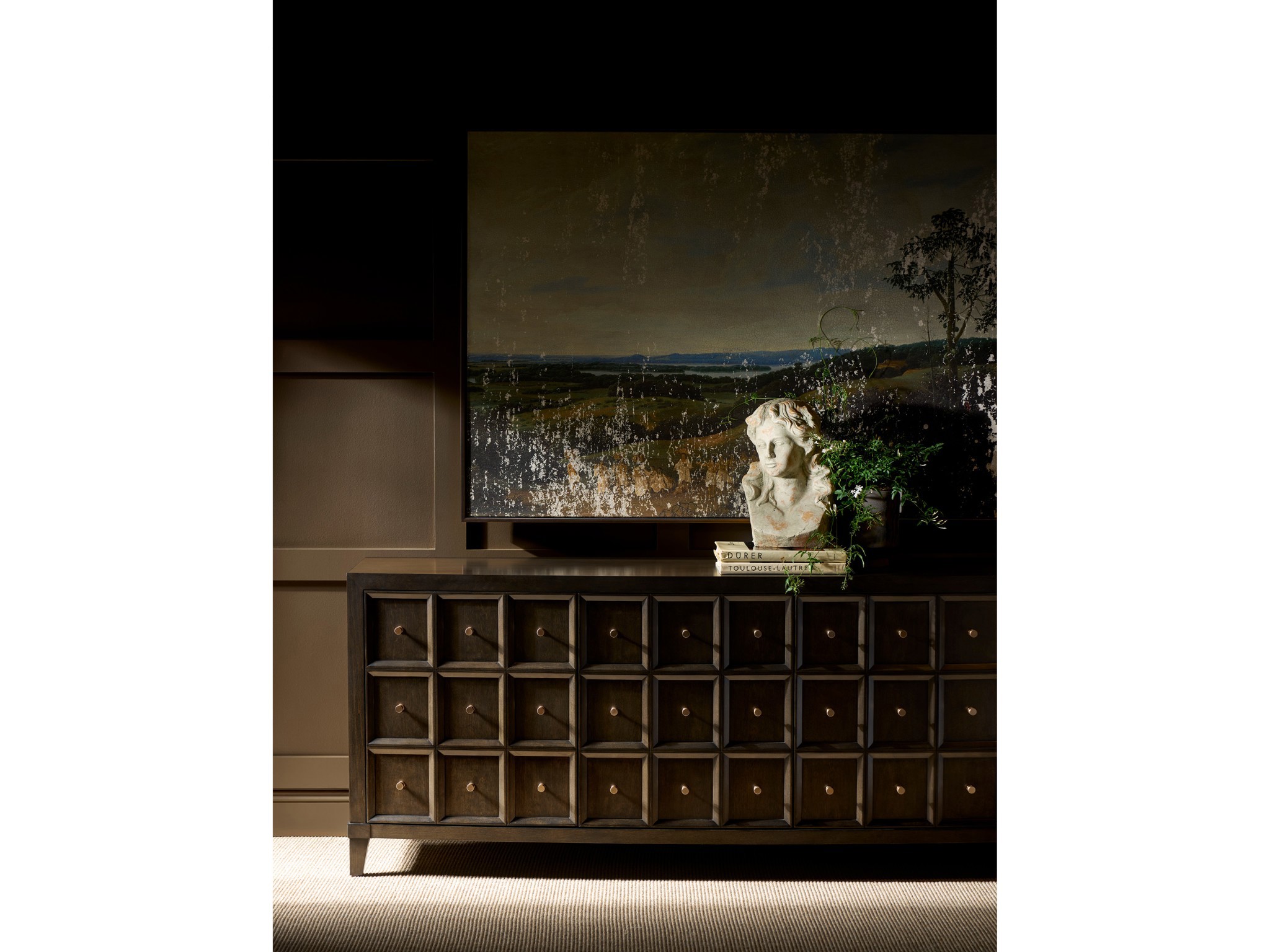 Fenwick Credenza - Multiple item room scene