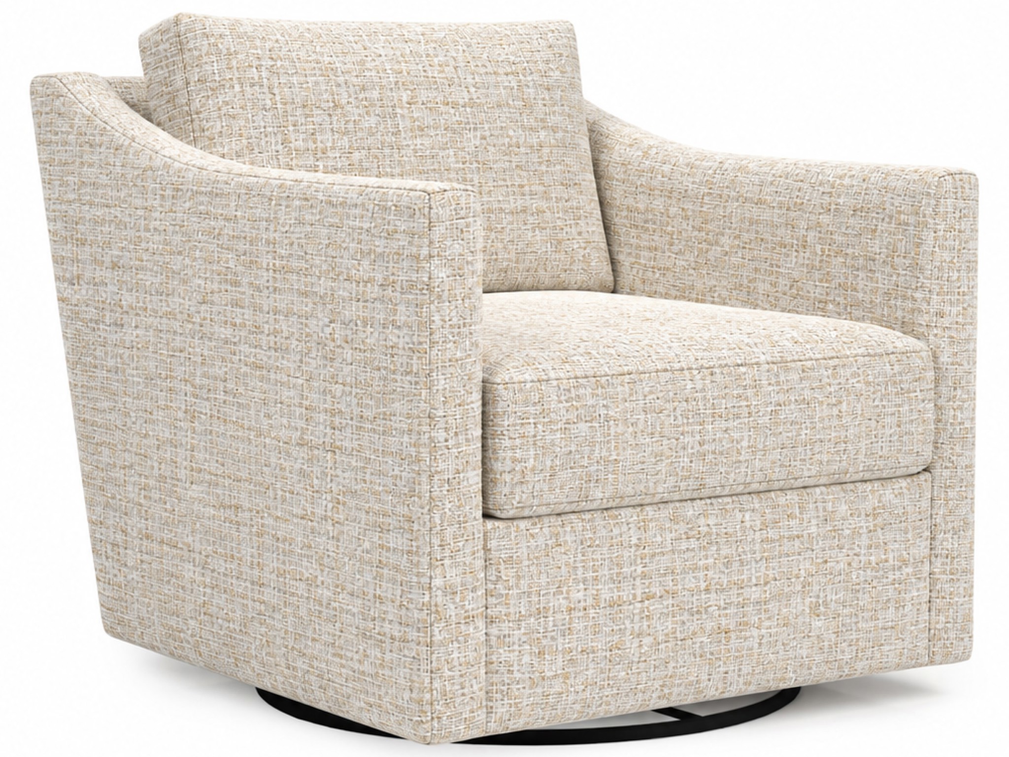 Asher Swivel Chair - Silo with a white background