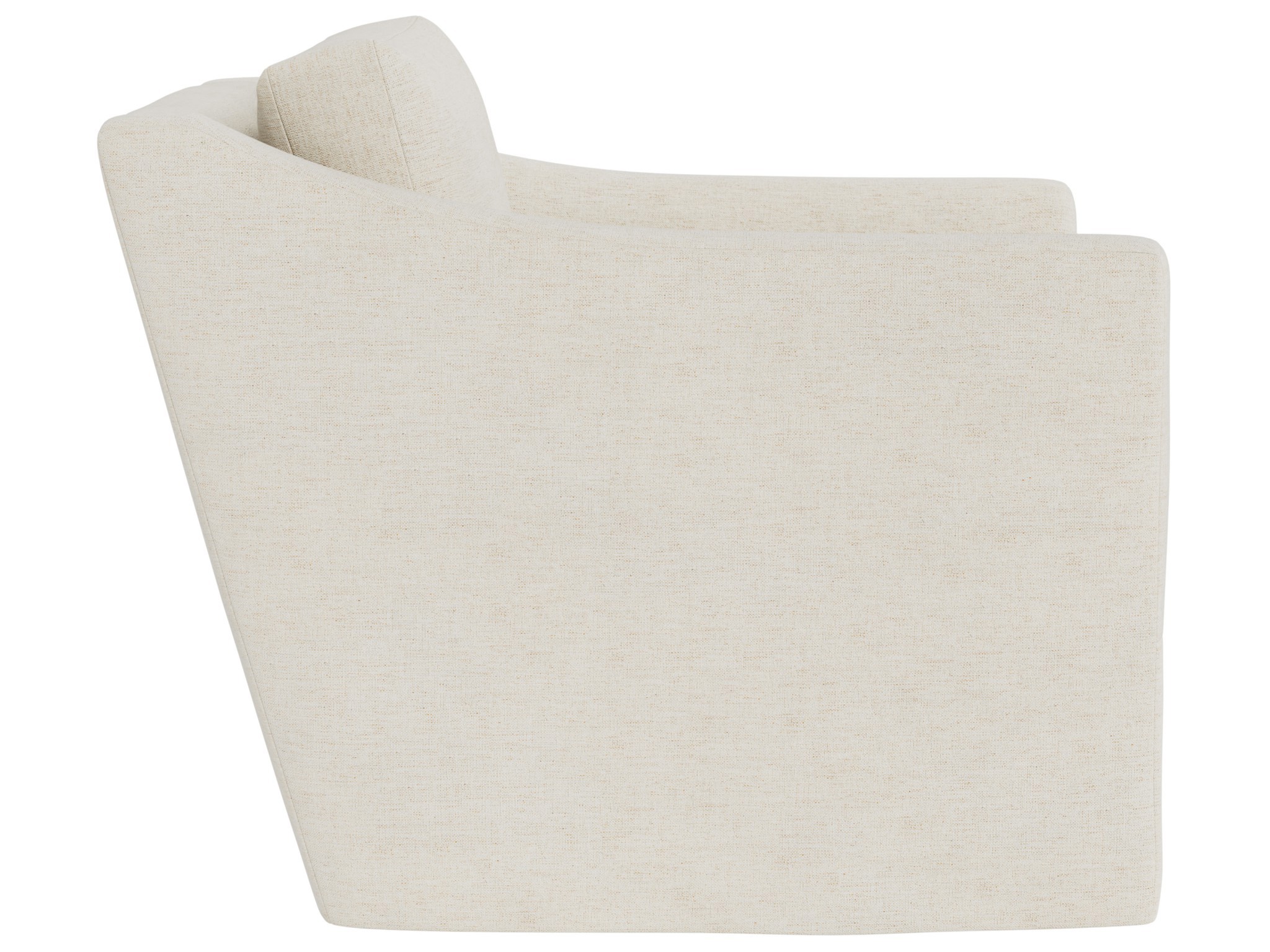 Asher Slipcover Swivel Chair - Special Order - Silo with a white background