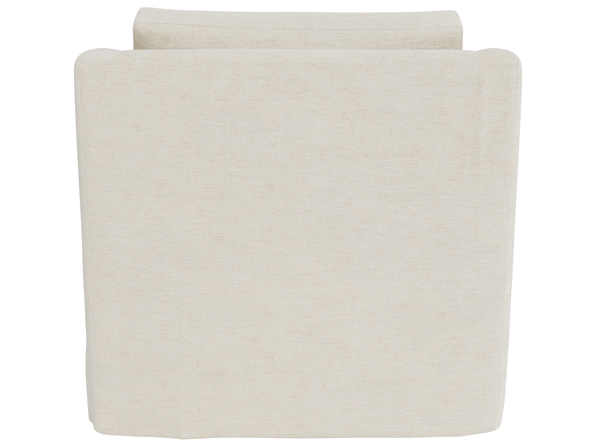 Asher Slipcover Swivel Chair - Special Order - Silo with a white background