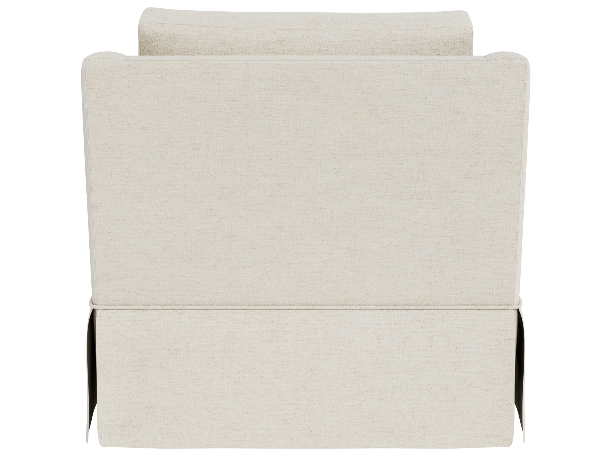 Asher Skirted Swivel Chair - Special Order - Silo with a white background