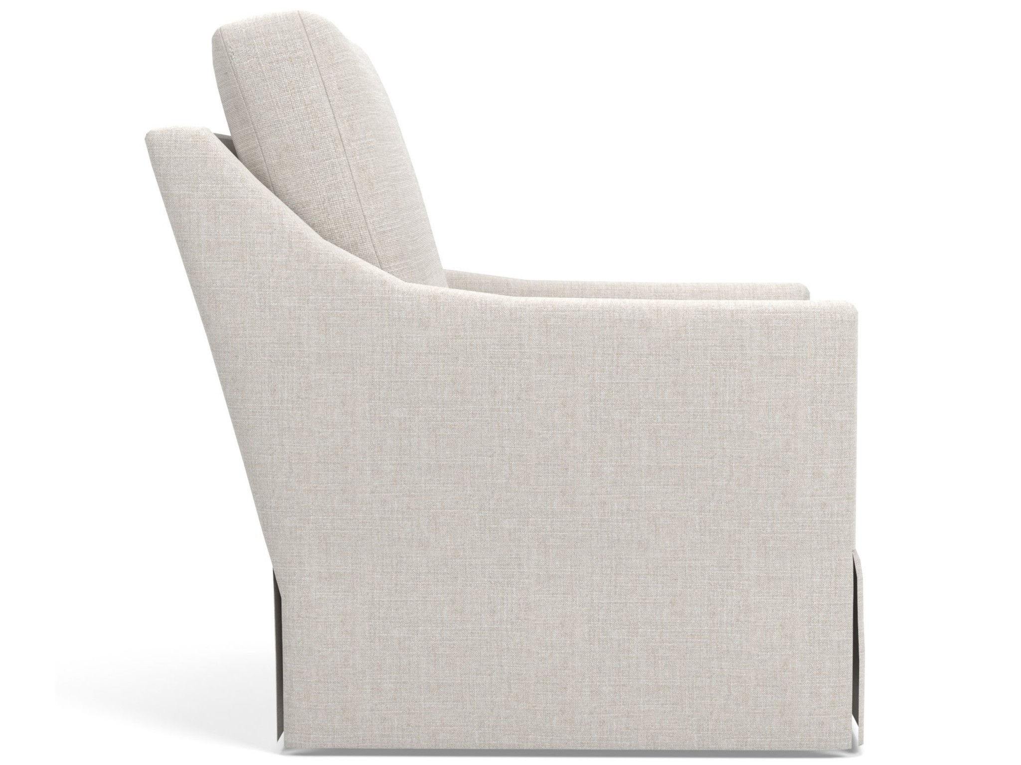 Asher Skirted Tall Swivel Chair - Special Order - Silo with a white background