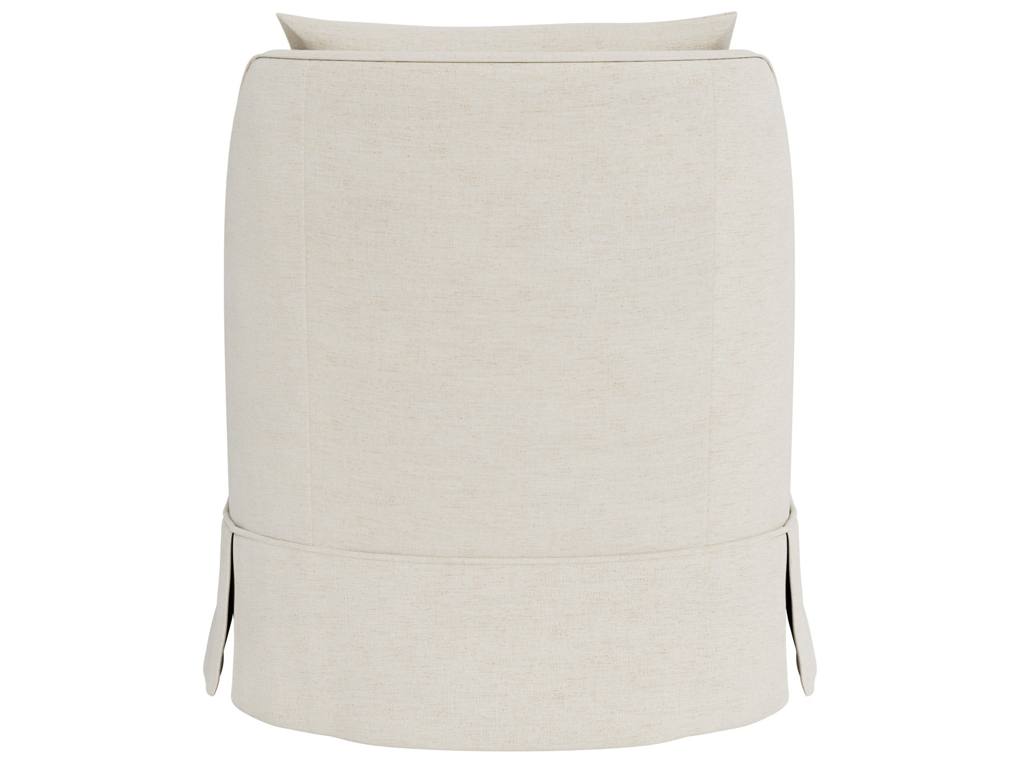 Portia Skirted Swivel Chair - Special Order - Silo with a white background
