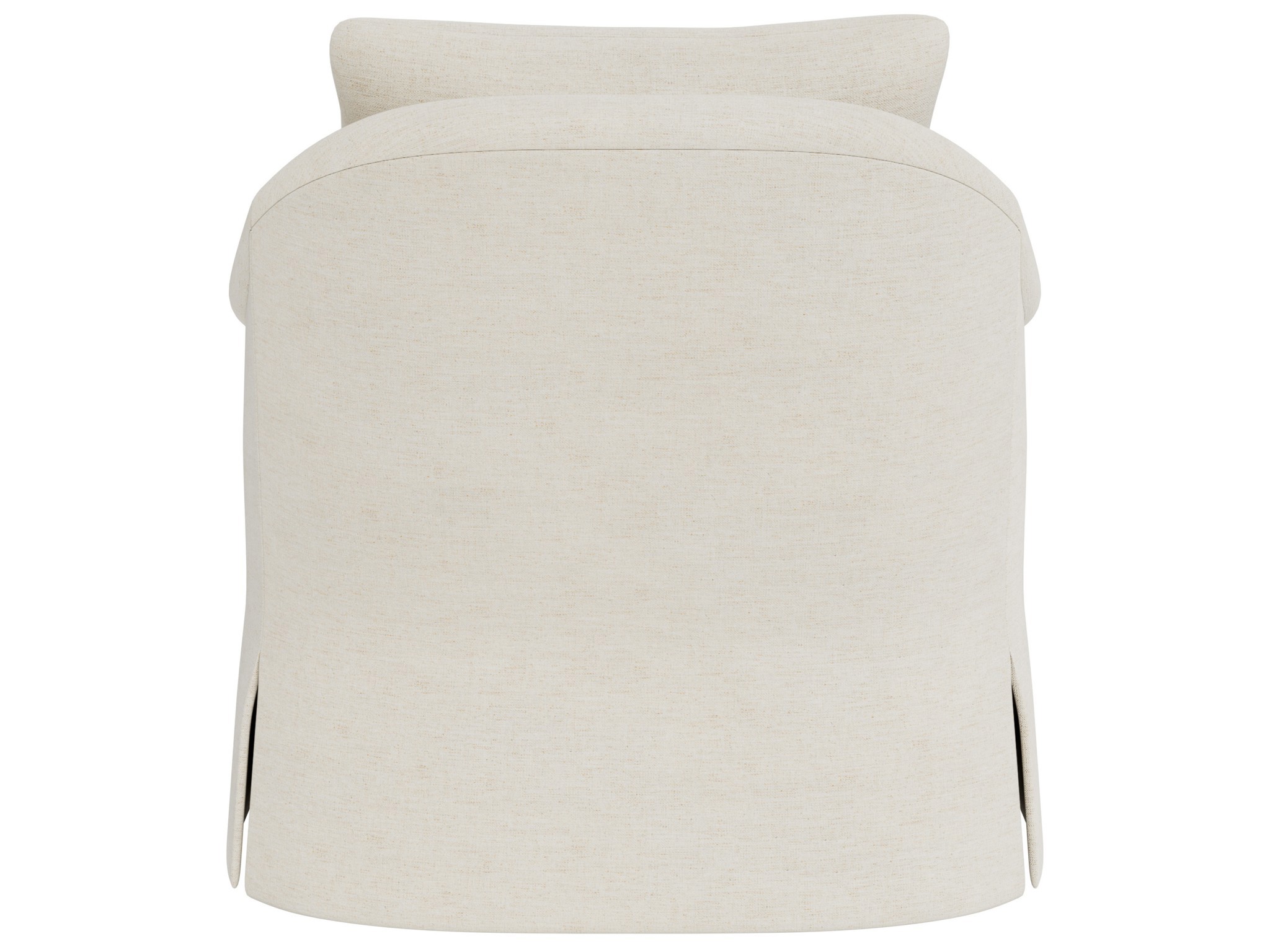 Rowan Skirted Swivel Chair - Special Order - Silo with a white background