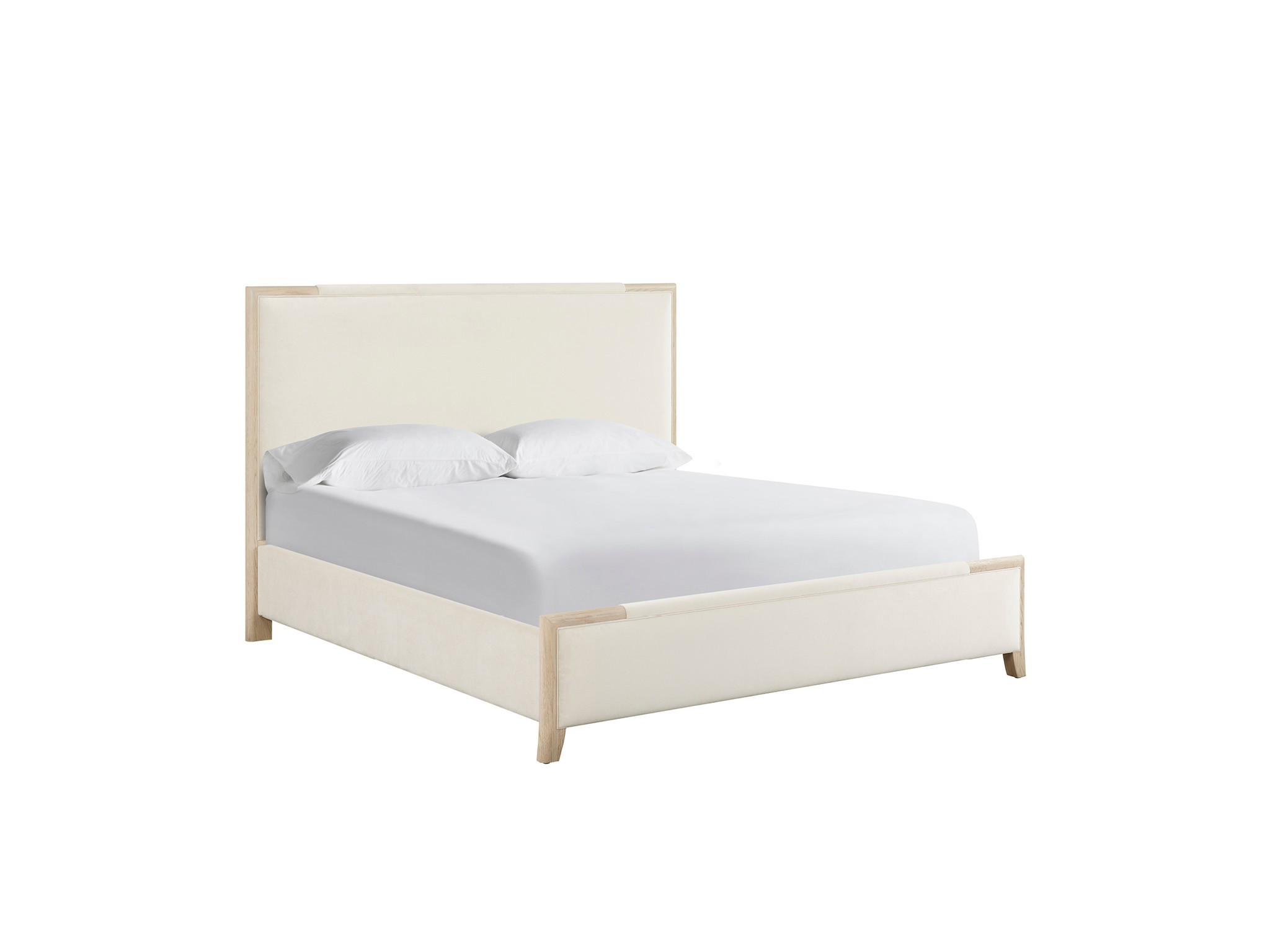 Velora Upholstered Bed King - Silo with a white background
