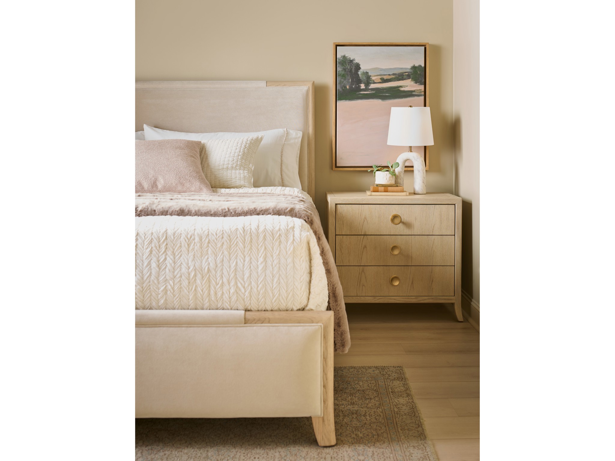 Velora Nightstand - Multiple item room scene