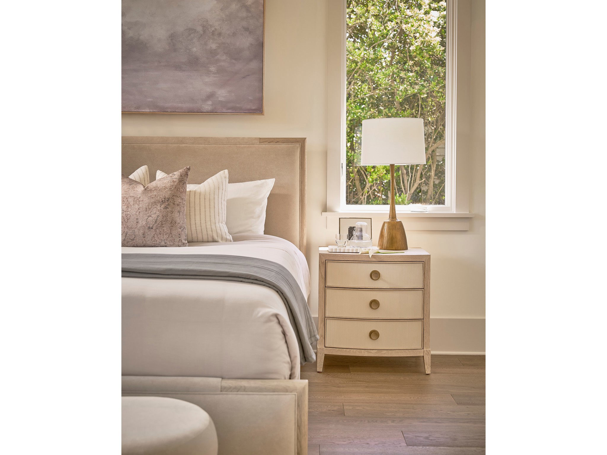 Paloma Nightstand - Multiple item room scene