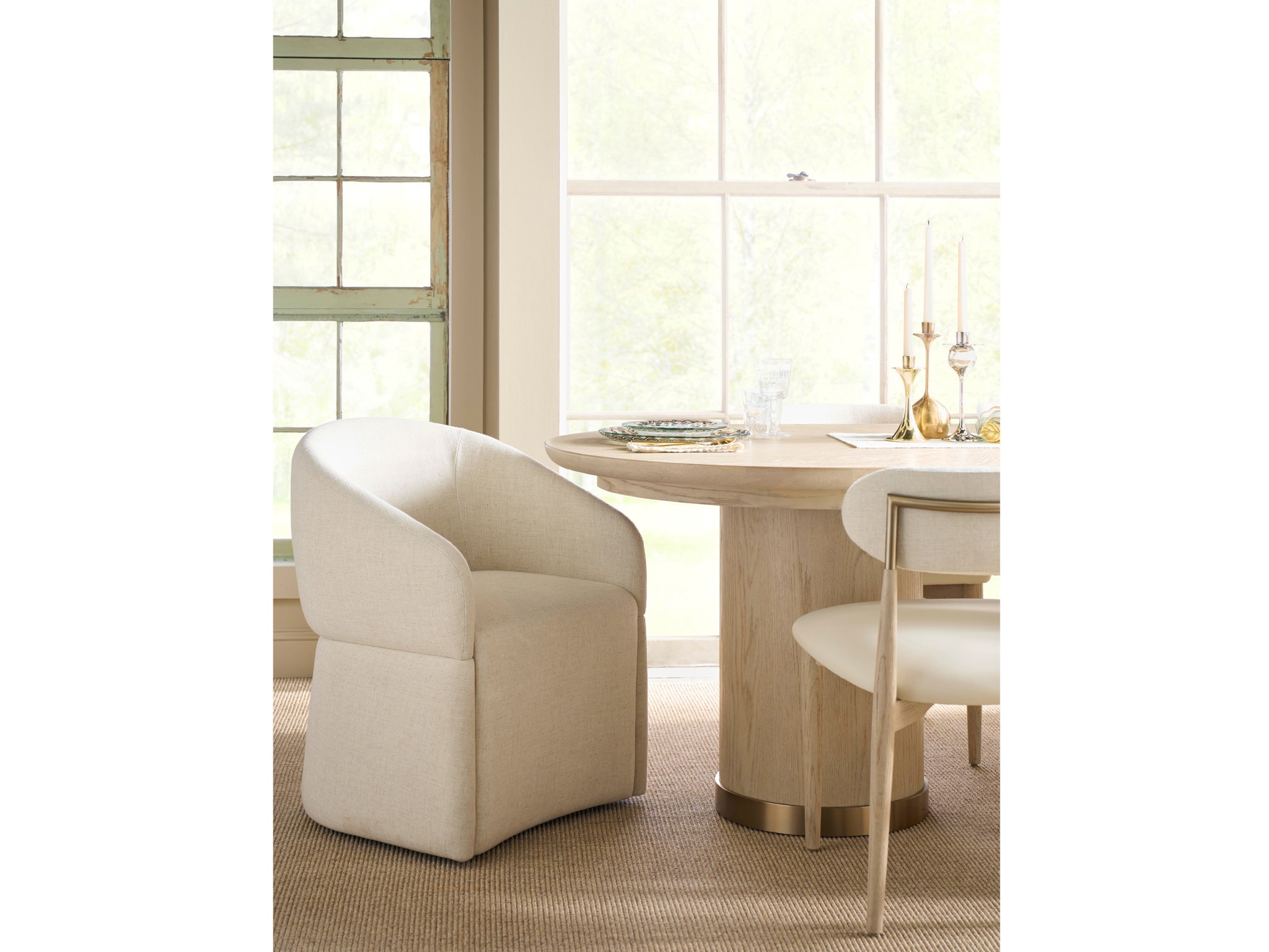 Upholstered Arm Chair - Multiple item room scene
